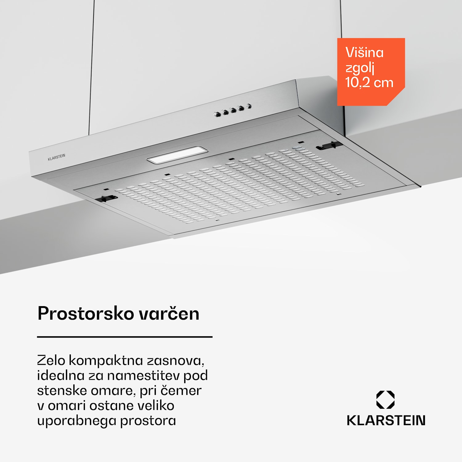 SlimVent 60 Silver kuhinjska napa Srebrna