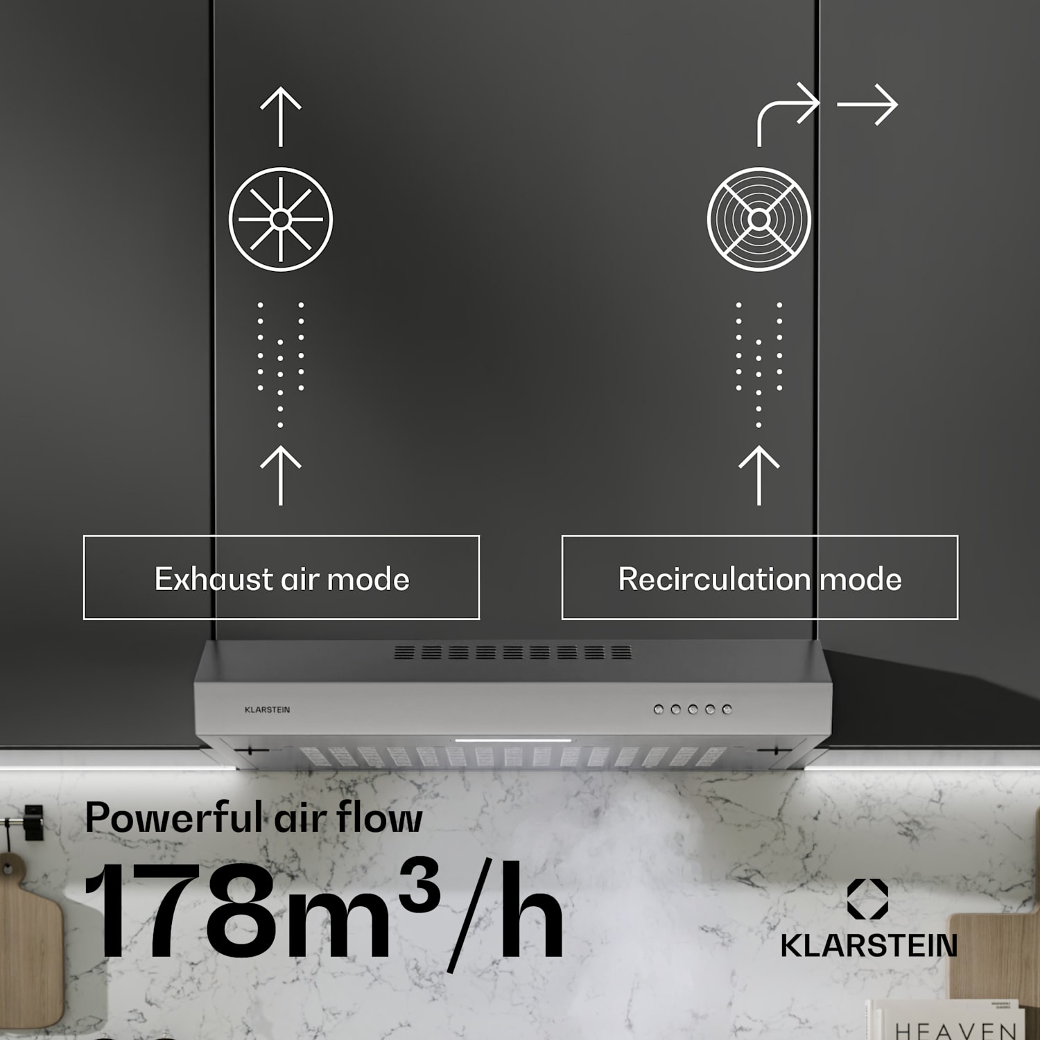 SlimVent 60 Silver cooker hood for air-fresh kitchen 