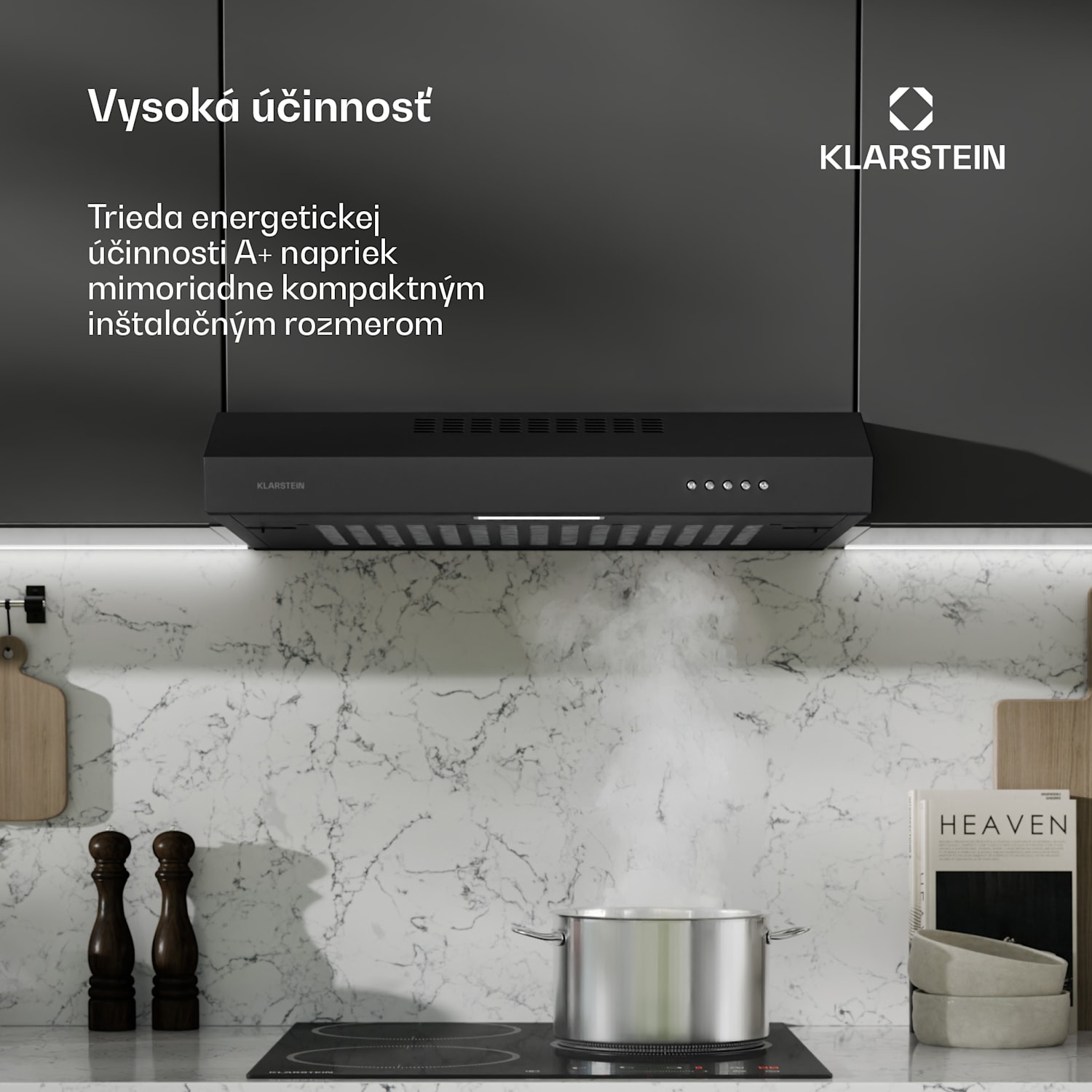 SlimVent 60 Black digestor Čierna