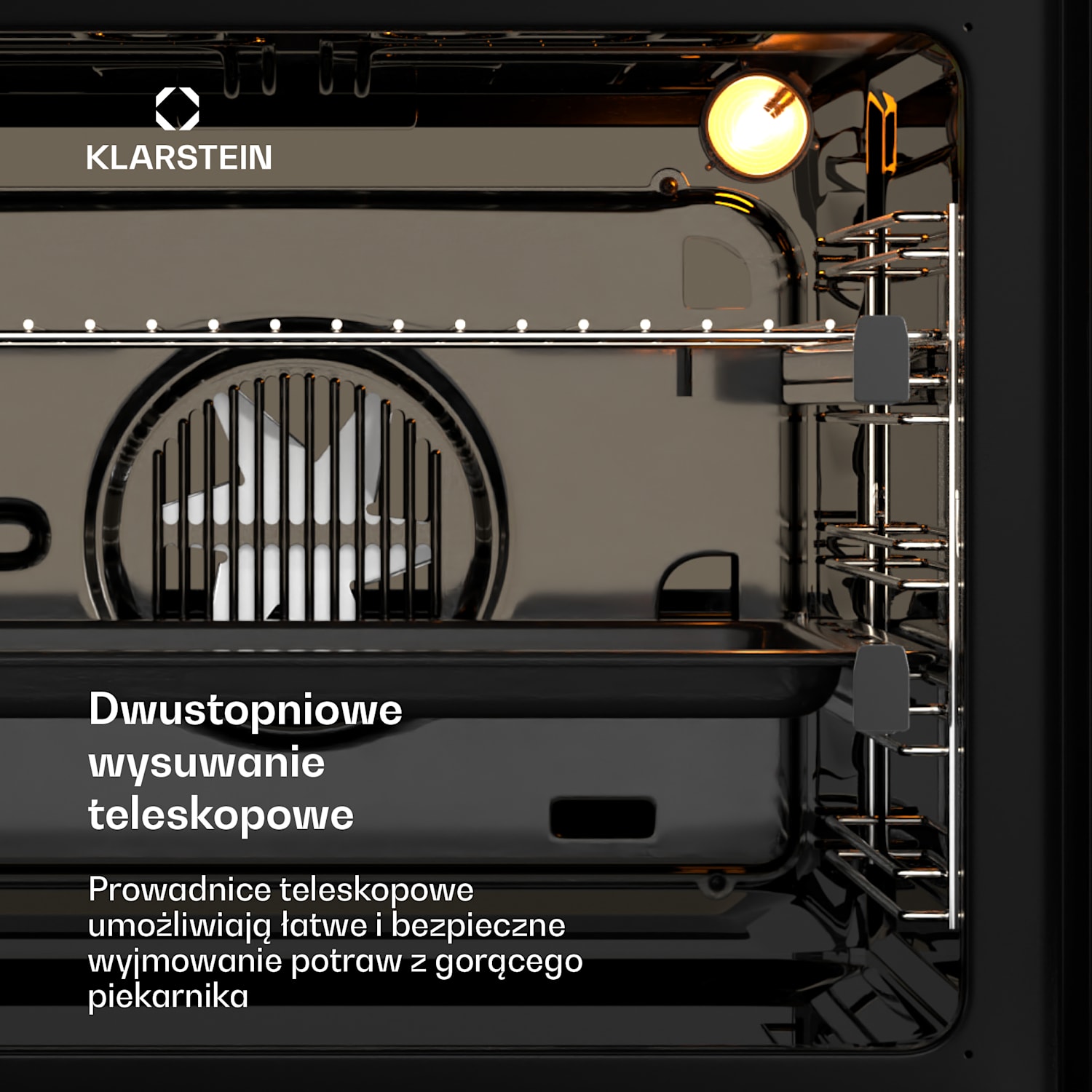 Illuminosa inteligentny piekarnik, sterowanie za pomocą aplikacji, klasa energetyczna A+, pojemność 73 l, 11 programów Biały