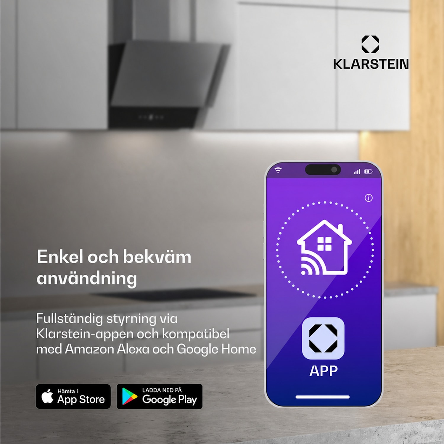 Illuminosa Smart-ugn | App-styrning | Energieffektivitetsklass A | 73 liter kapacitet | 11 funktioner Vit