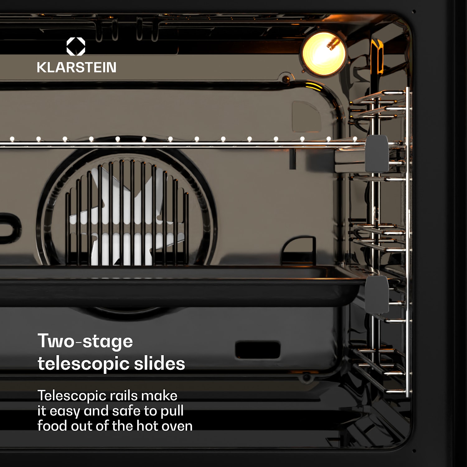 Illuminosa Smart -uuni | sovellusohjaus | A+ energiatehokkuus | 73 litran tilavuus | 11 toimintoa Valkoinen