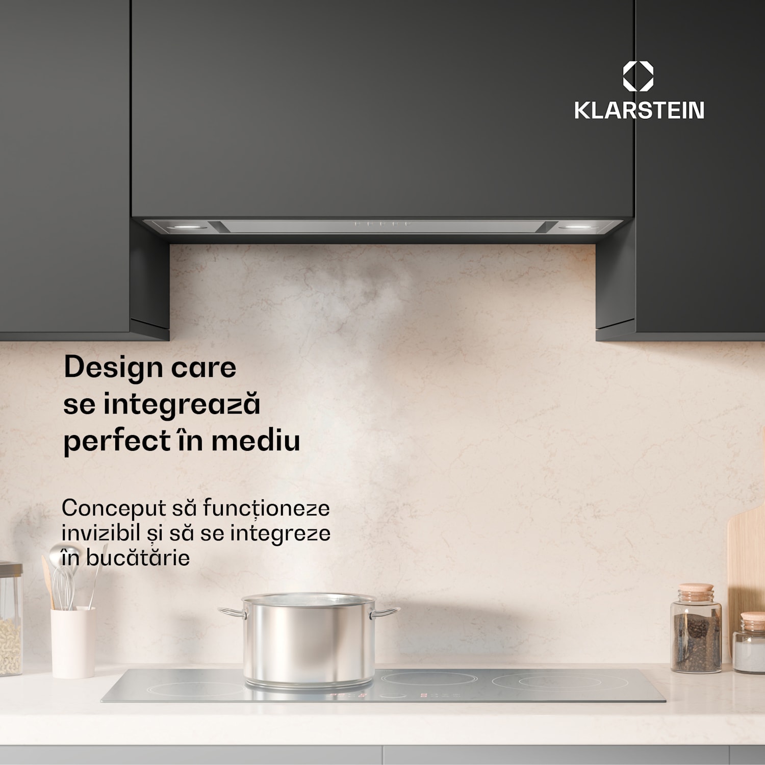 Hota TurboMax, 400 m³/h, Eficiență A+, Funcționare dublă, 3 niveluri, LED 