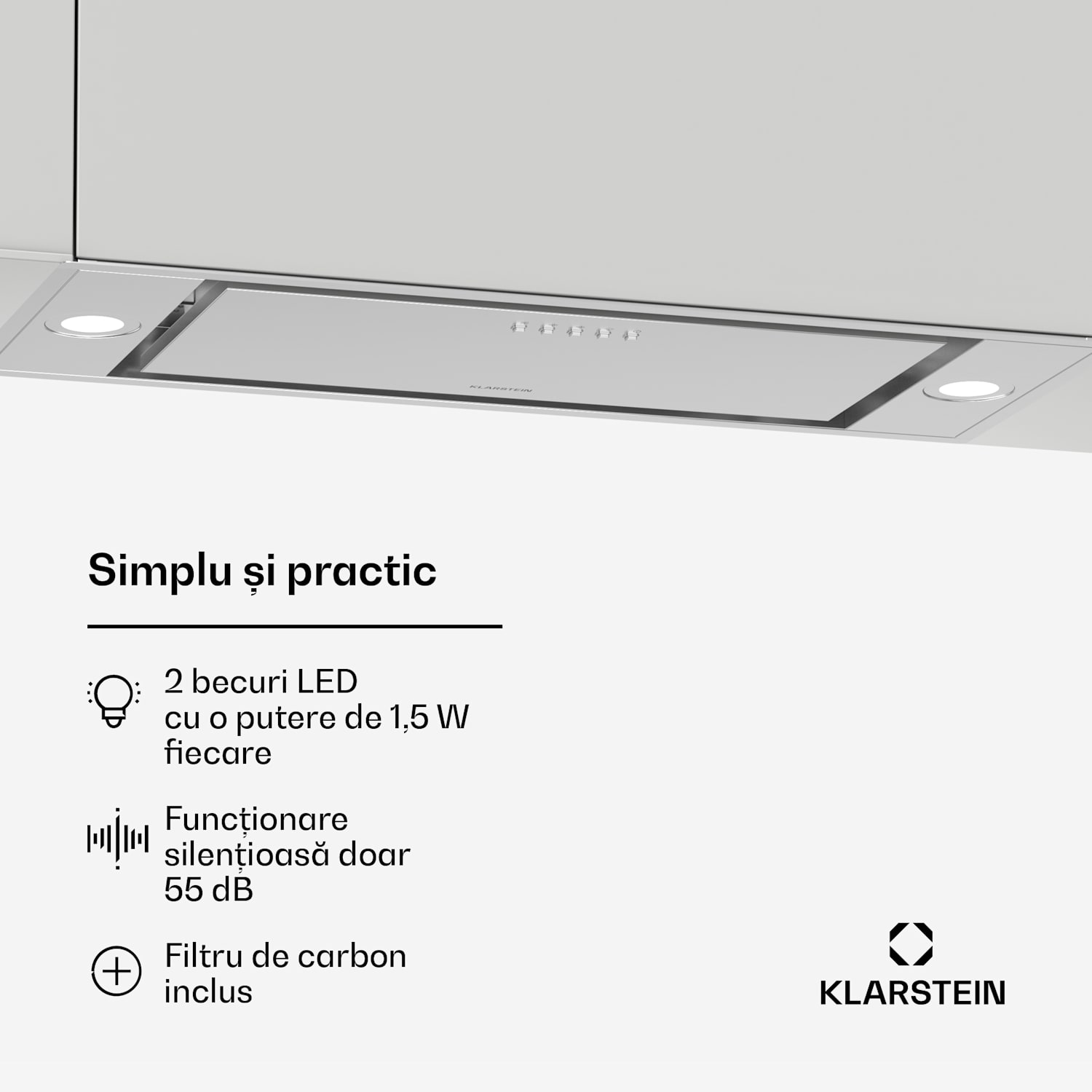 Hota TurboMax, 400 m³/h, Eficiență A+, Funcționare dublă, 3 niveluri, LED 