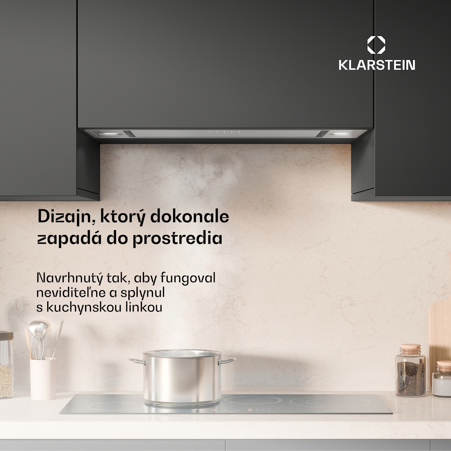 TurboMax odsávač pár, 400 m³/h, Účinnosť A+, Dvojitá prevádzka, 3 úrovne, LED 