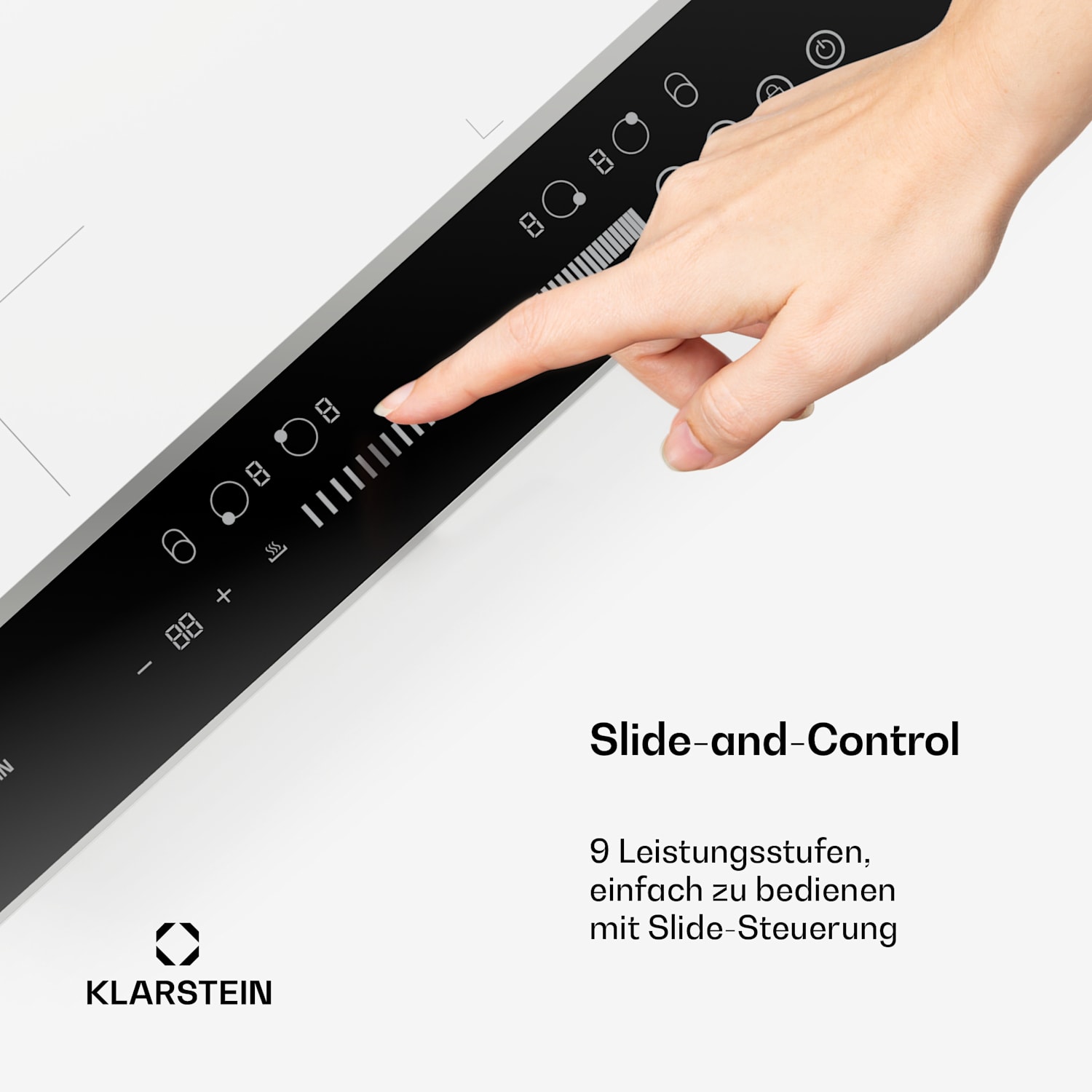 DualTone Hybrid Induktionskochfeld | Flex Zone | LED Display | Slider Control | 7200 W 