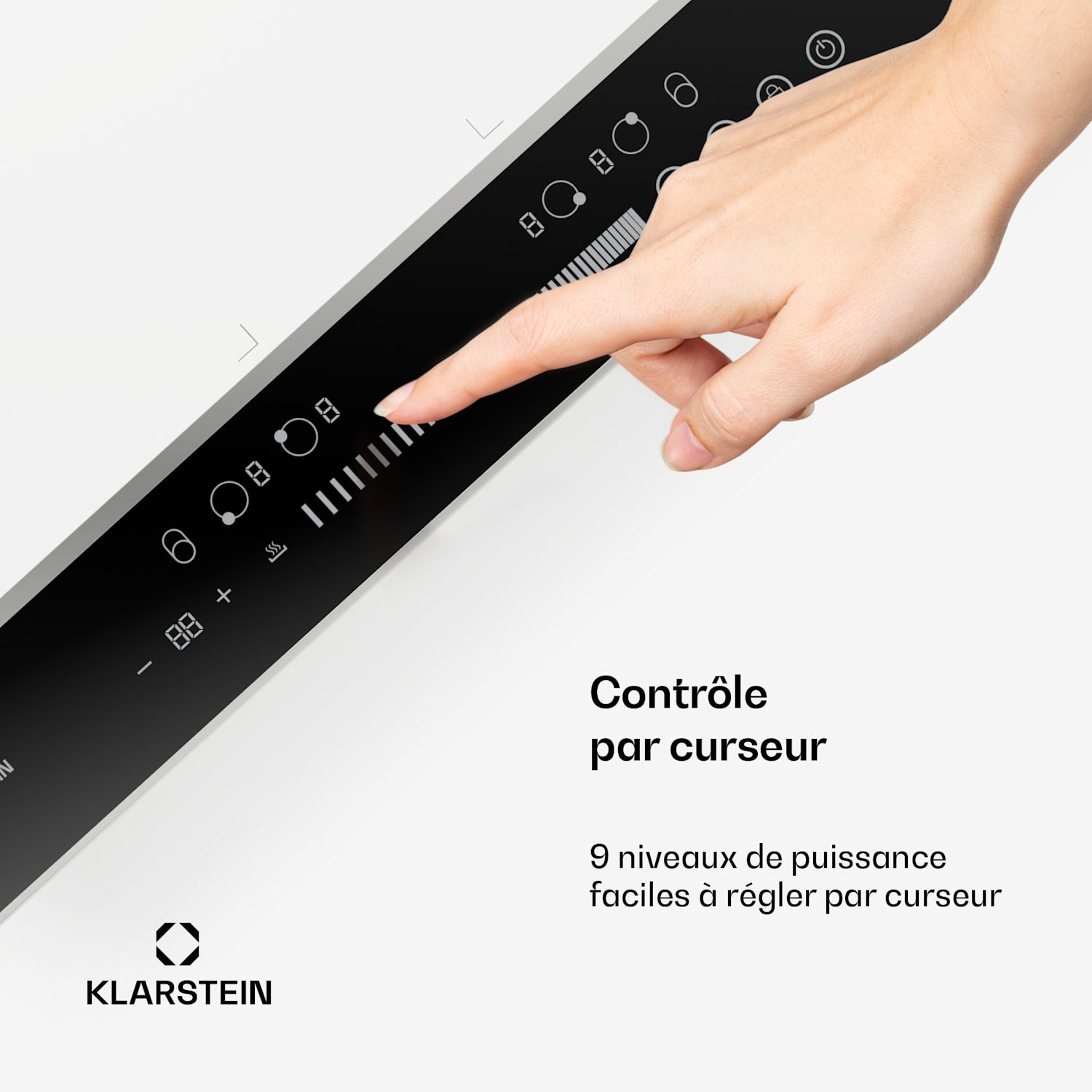 Table de cuisson à induction DualTone Flex | Zones flexibles | Affichage LED | Contrôle du curseur | 7200 W DualTone Flex | 60 cm | Blanc