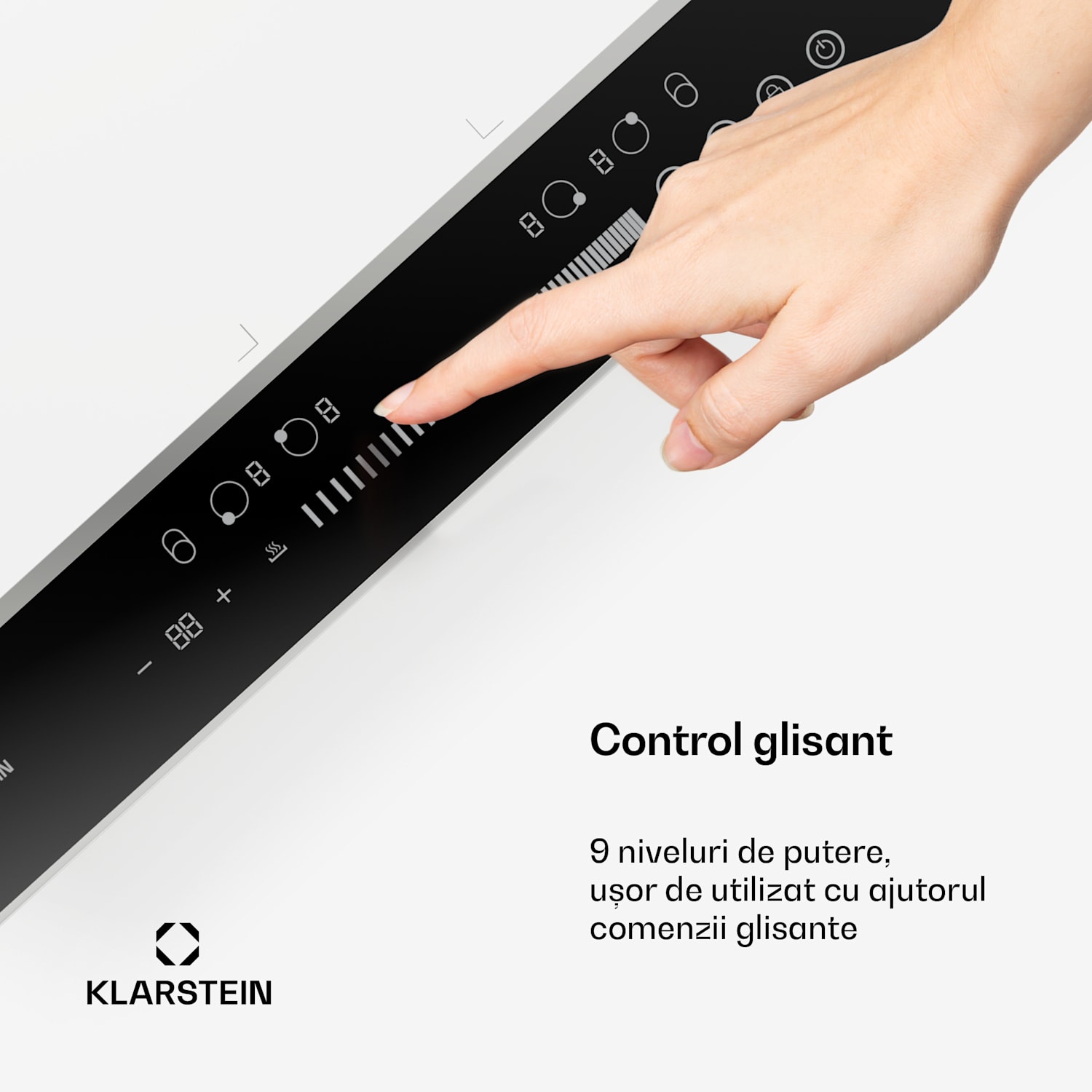 DualTone Flex Plită cu inducție, Zonă Flex, Afișaj LED, Control prin glisoare, 7200 W DualTone Flex | 60 cm | Alb