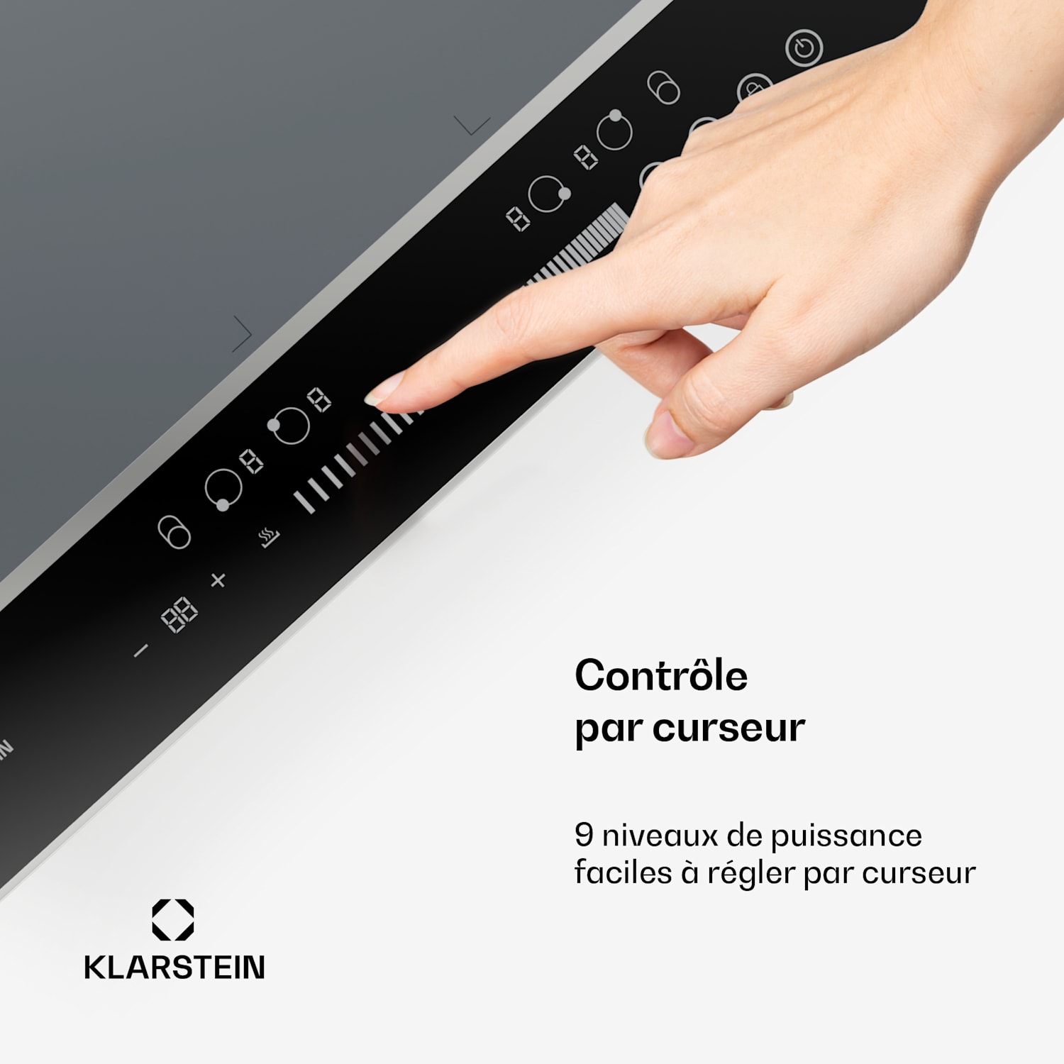 DualTone Flew inductiekookplaat | Flexzones | LED-display | Slider Control | 7200 W DualTone Flex | 60 cm | Zilver