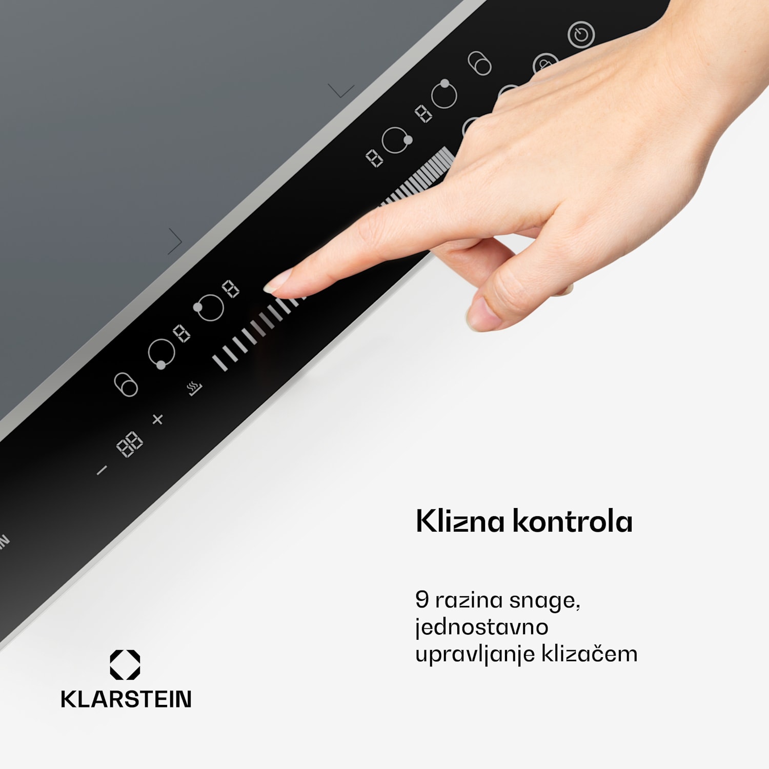 Indukcijska ploča DualTone Flex, Flex Zone, LED zaslon, Klizna kontrola, 7200 W DualTone Flex | 60 cm | Srebro