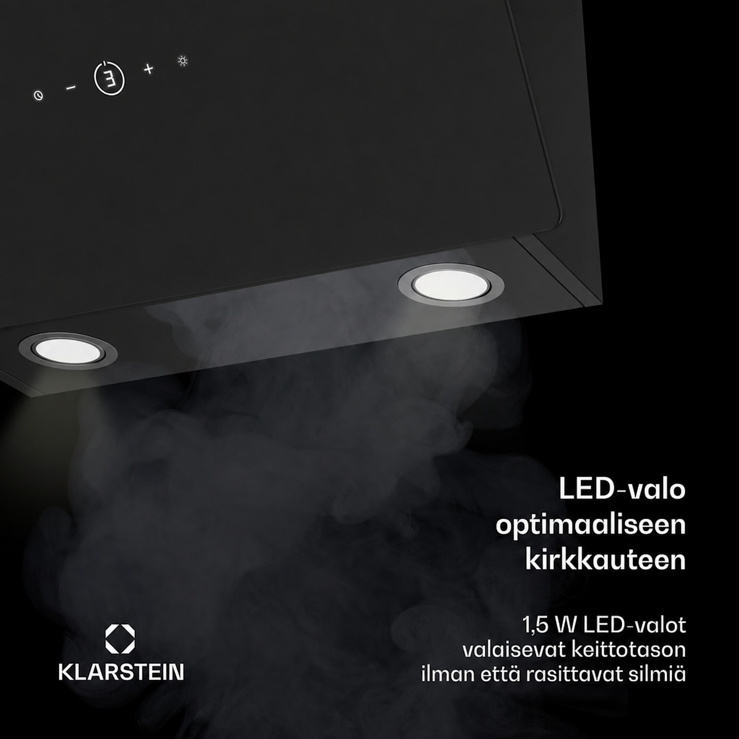 MaxAir-liesituuletin | Kompakti ja tehokas | A++ energiatehokkuus | Kaksoisilmanvaihtojärjestelmä Musta