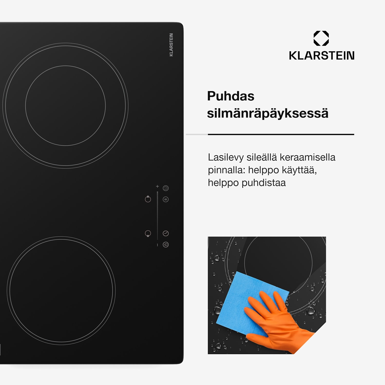 CeramEase Slim VTC -liesitaso | lasikeraaminen | 2 keittoaluetta | 4 kW | kosketus | ajastin 60 cm Slim
