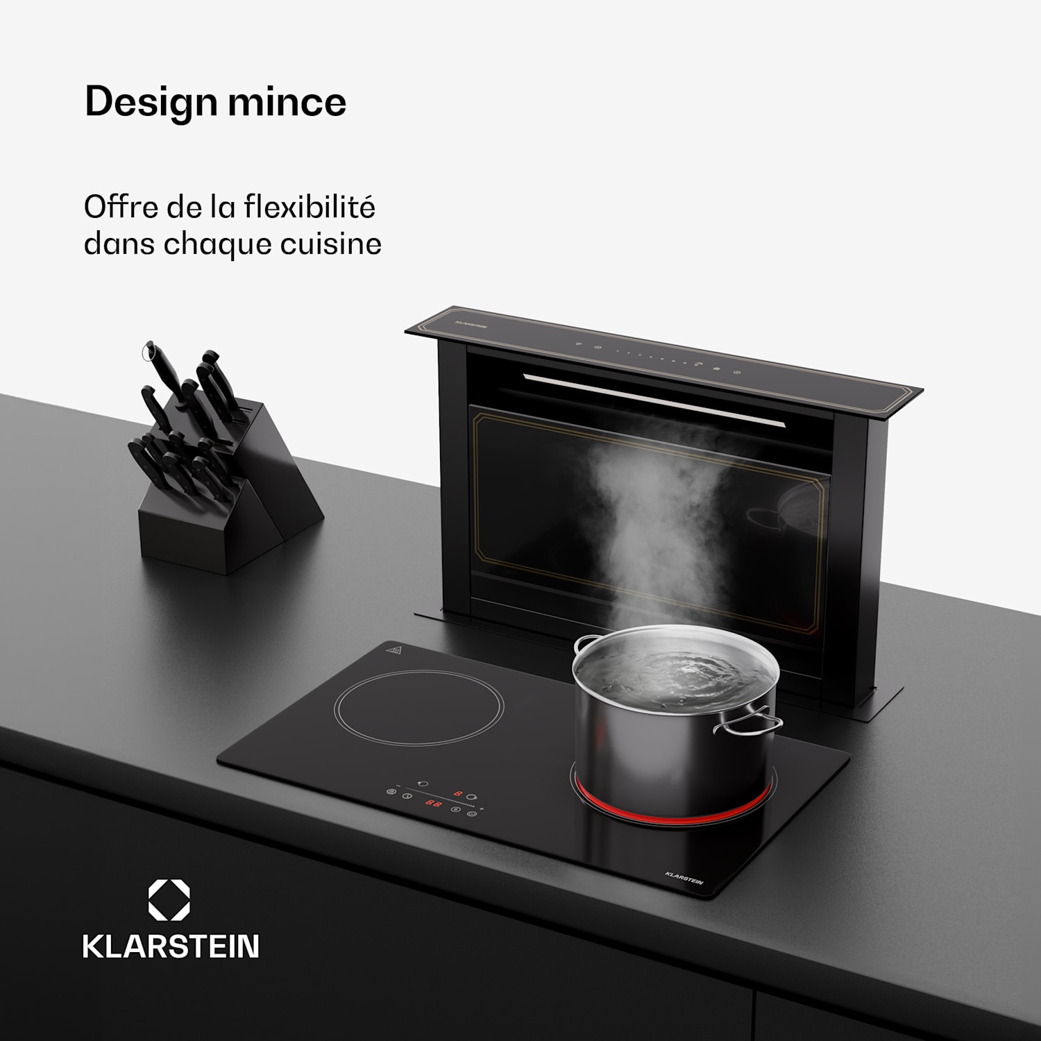 CeramEase Slim VTC kookplaat | glaskeramiek | 2 kookplaten | 4 kW | touch | timer 60 cm Slim