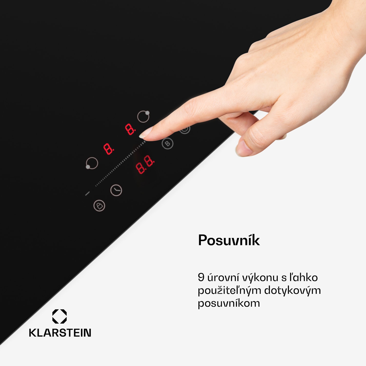 CeramEase Slim VTC varná doska, sklokeramika, 2 varné platne, 4 kW, dotyková, časovač 