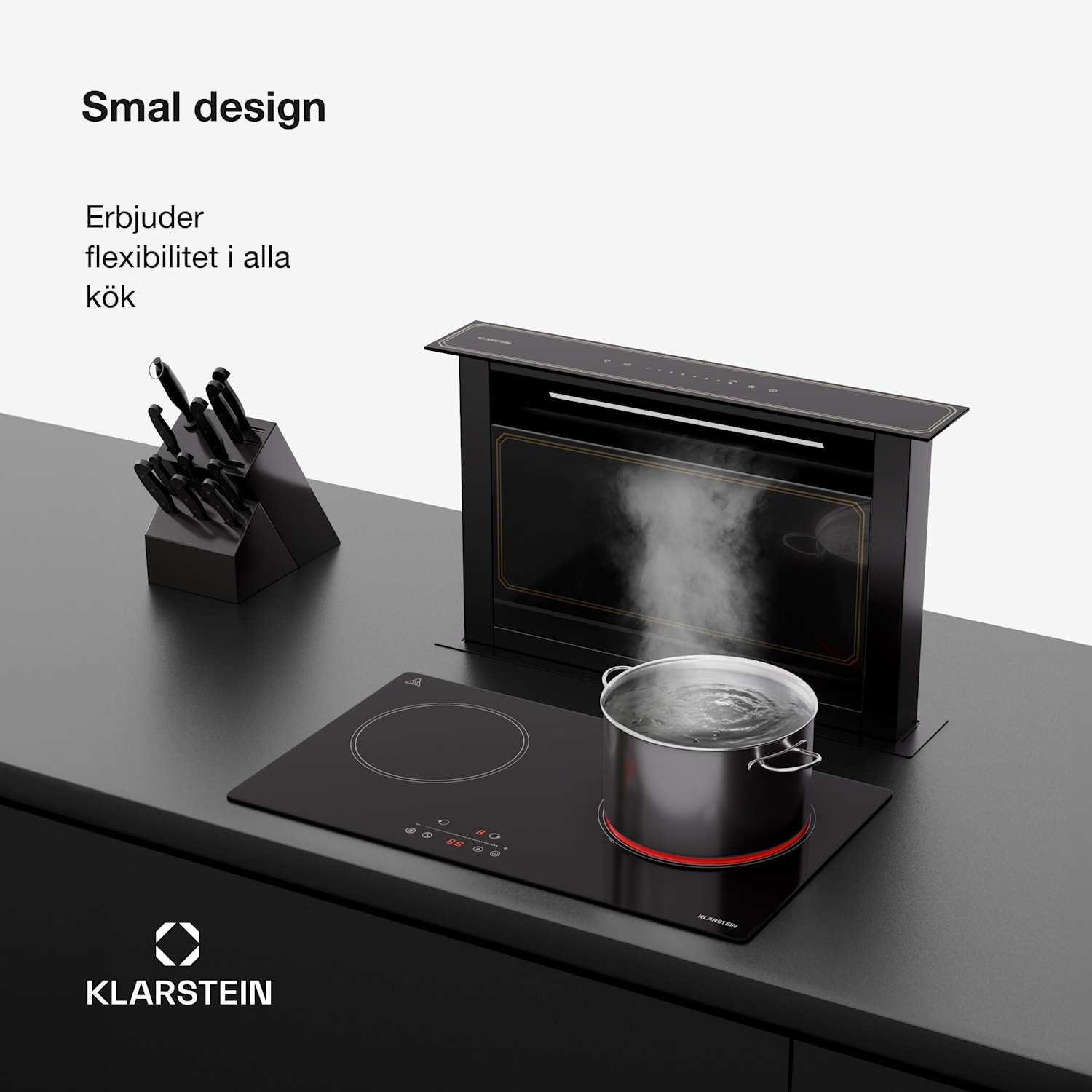 CeramEase Slim VTC häll | glaskeramik | 2 hällar | 4 kW | touchkontroll | timer 60 cm Slim