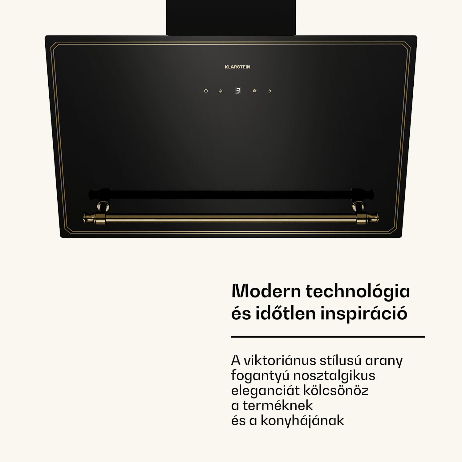 Viktoria ferde páraelszívó 90 cm légáram 336 m³/h 60 cm | Fekete