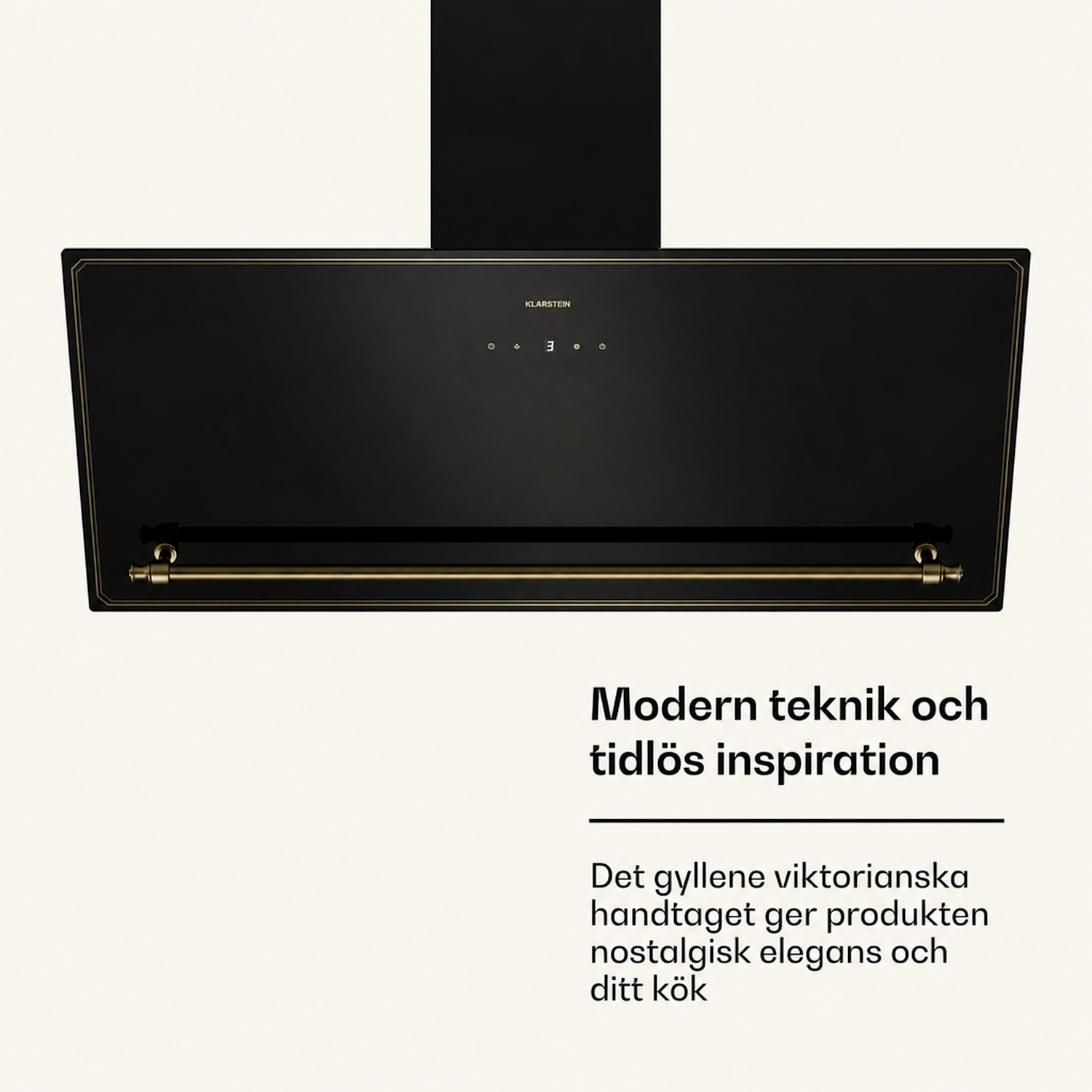 Victoria takhöjdspisfläkt 90 cm, 336 m³/h ventilation 90 cm | Svart