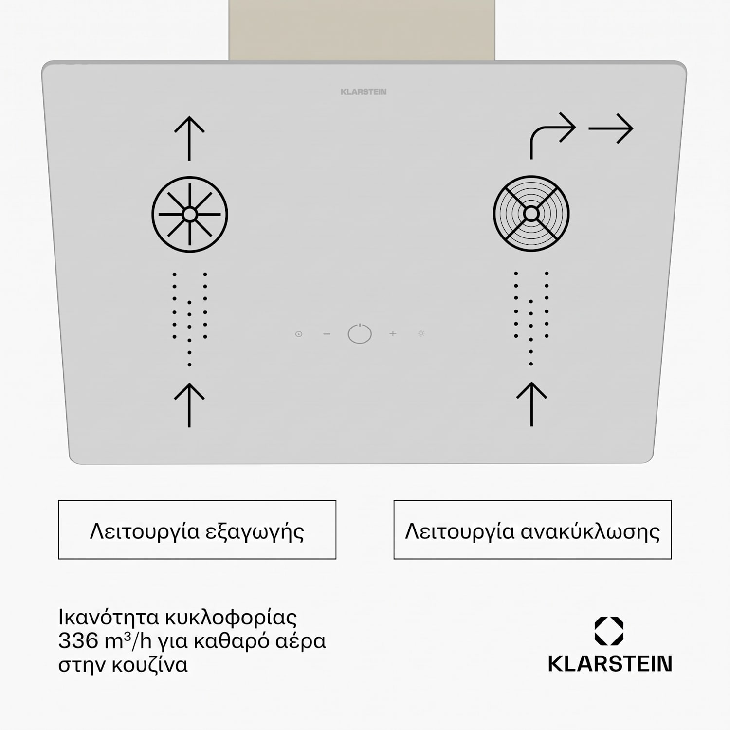 Απορροφητήρας MaxAir – συμπαγής και ισχυρός, κλάση ενεργειακής απόδοσης A++, διπλός εξαερισμός Κρεμ