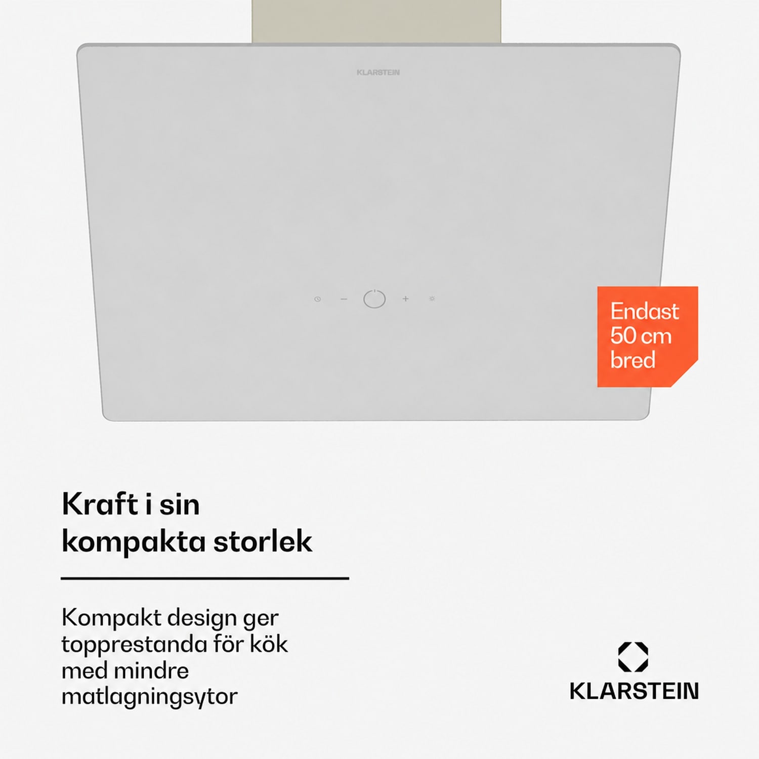 MaxAir köksfläkt | Kompakt och kraftfull | Energieffektivitetsklass A++ | Dubbel ventilation Creme