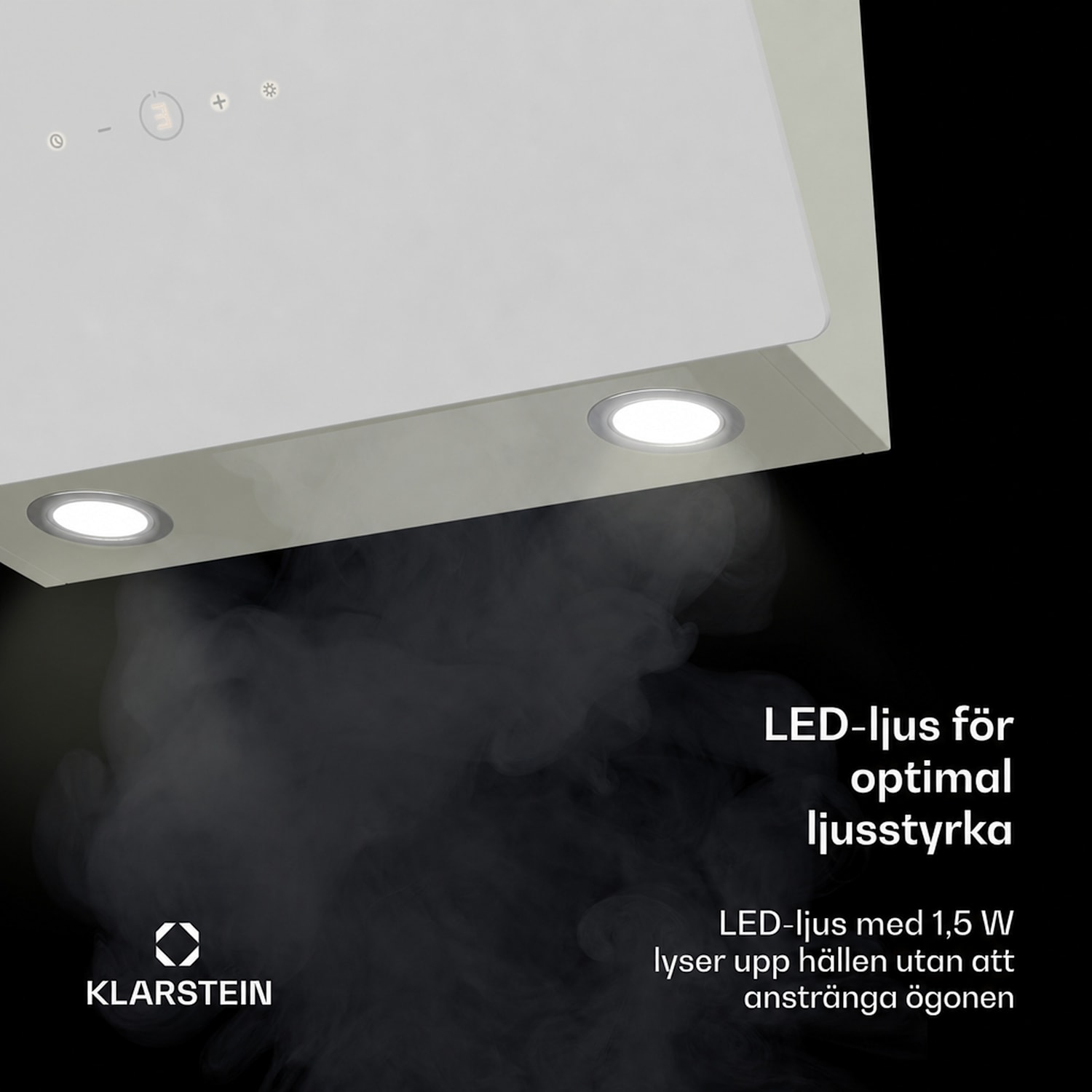 MaxAir köksfläkt | Kompakt och kraftfull | Energieffektivitetsklass A++ | Dubbel ventilation Creme