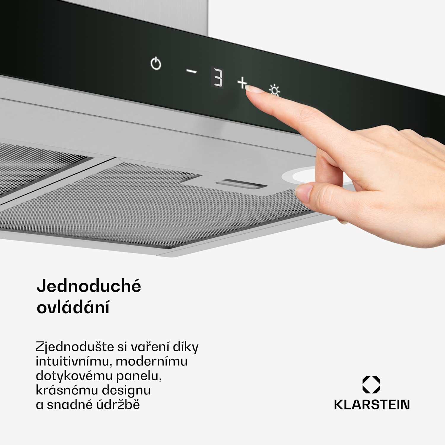 Digestoř CurveVent, 700 m³/h, Touch, LED, 110 W, EEK A+ 