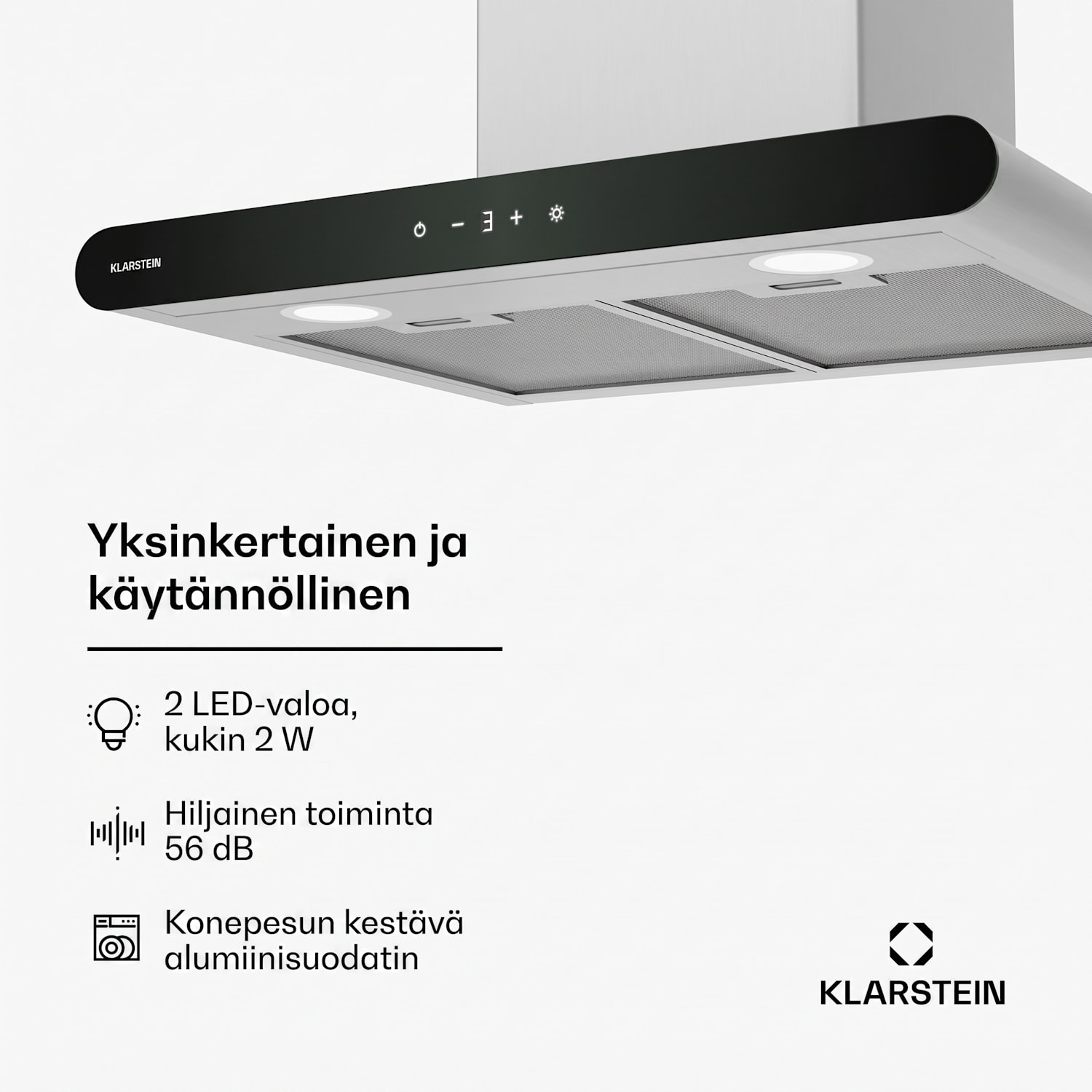 CurveVent liesituuletin | 682 m³/h | Touch | LED | 110 W | EEK A++ 60 cm