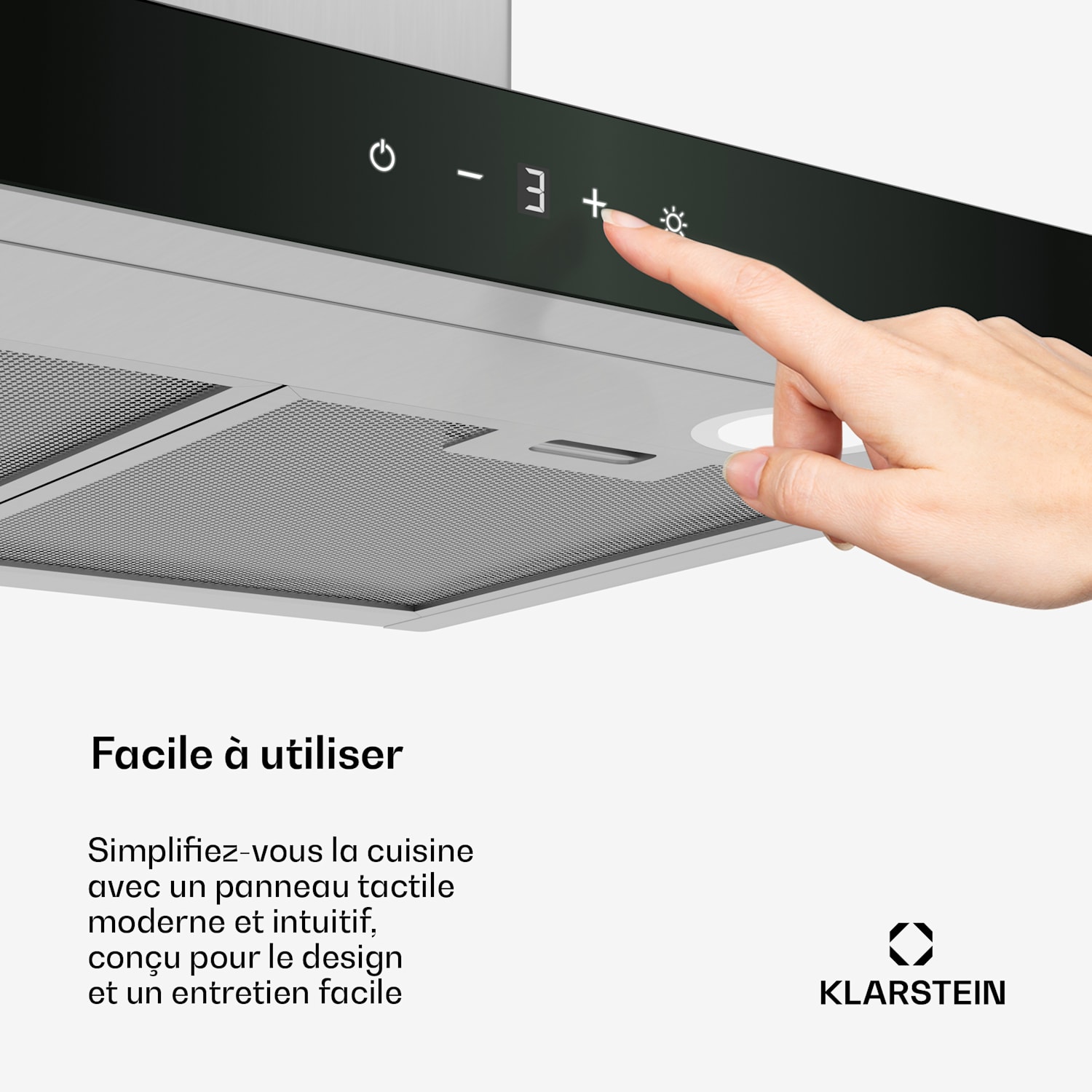 CurveVent afzuigkap | 700 m³/h | touch | led | 110 W | EEK A+ 