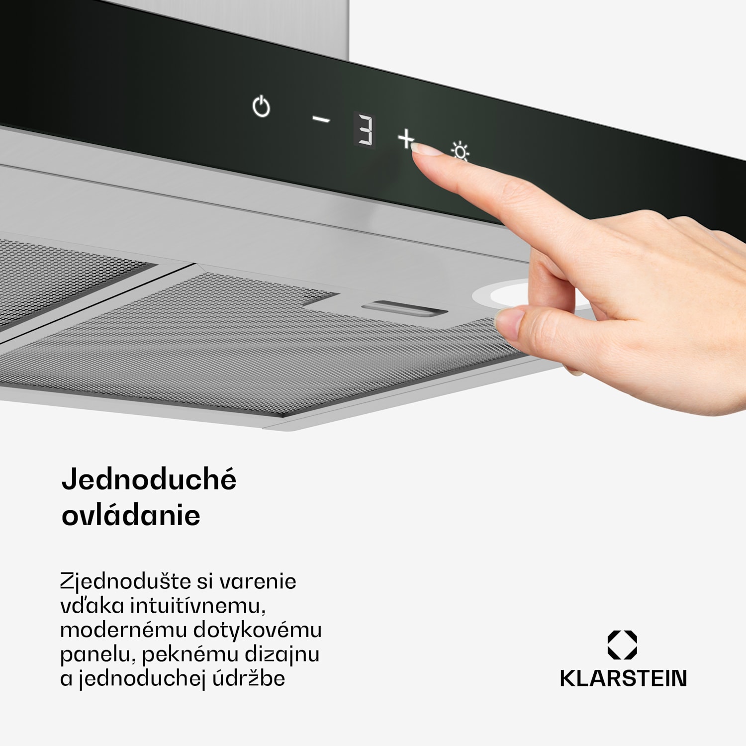 CurveVent digestor, 700 m³/h, Dotykový, LED, 110 W, EEK A+ 