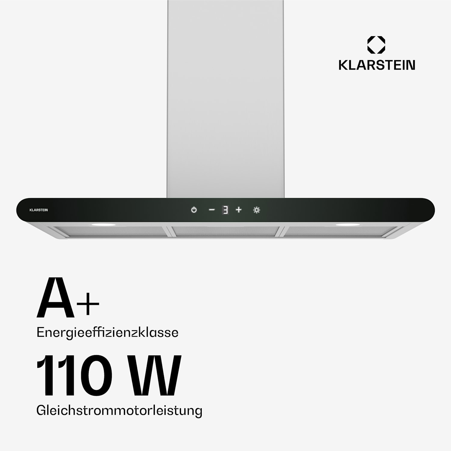 CurveVent Dunstabzugshaube | 700 m³/h | Touch | LED | 110 W | EEK A+ 