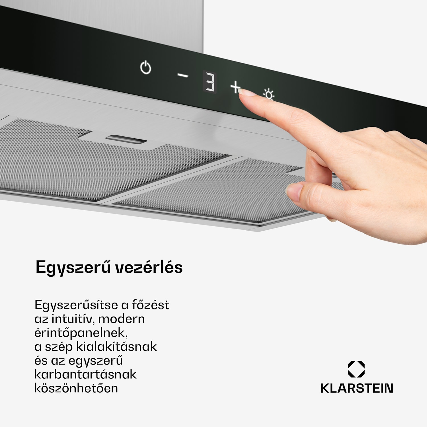 CurveVent páraelszívó, 700 m³/h, Touch, LED, 110 W, EEK A+ 