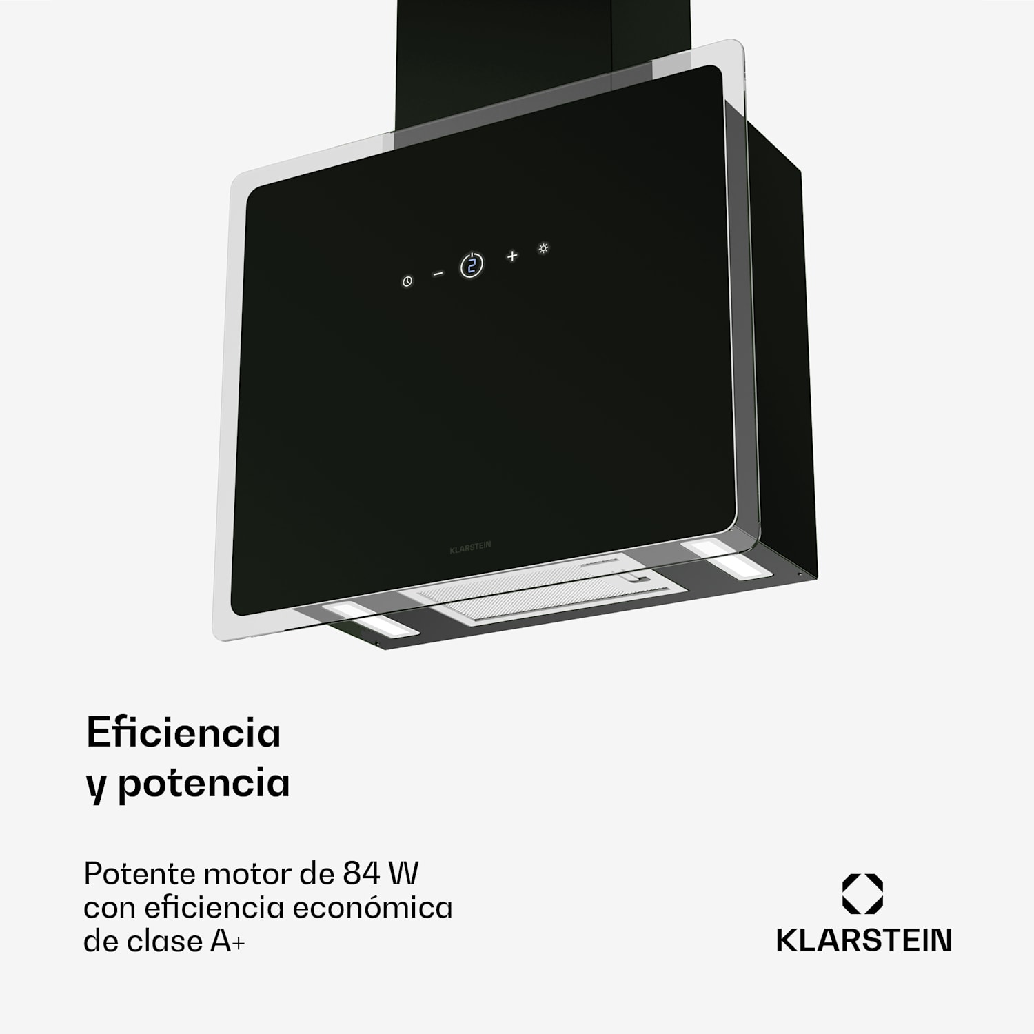 AlizeEdge Campana extractora | Táctil | Plana | Silenciosa | Encastrable | A+ 60 cm | Negro