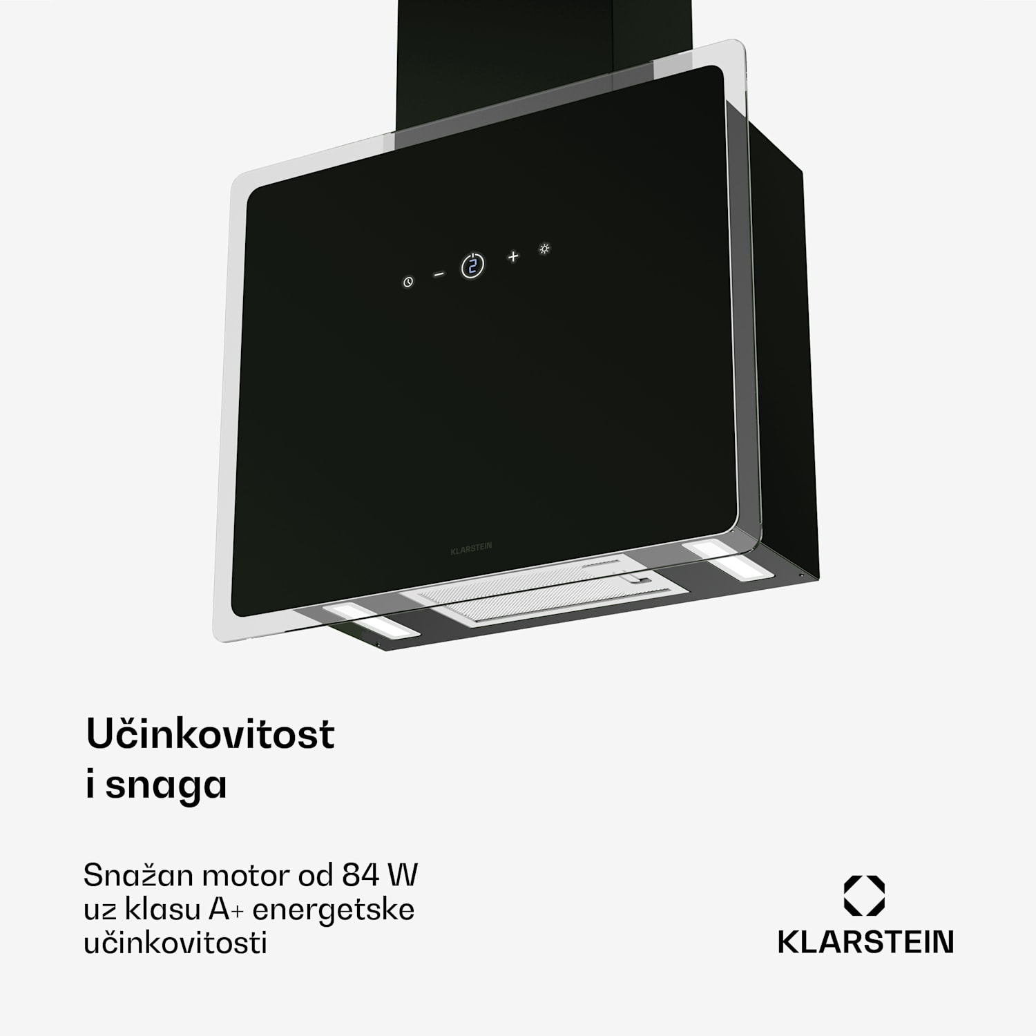 AlizeEdge napa, Dodirnite, Stan, Tiho, Ugrađeni, A+ 60 cm | Crna