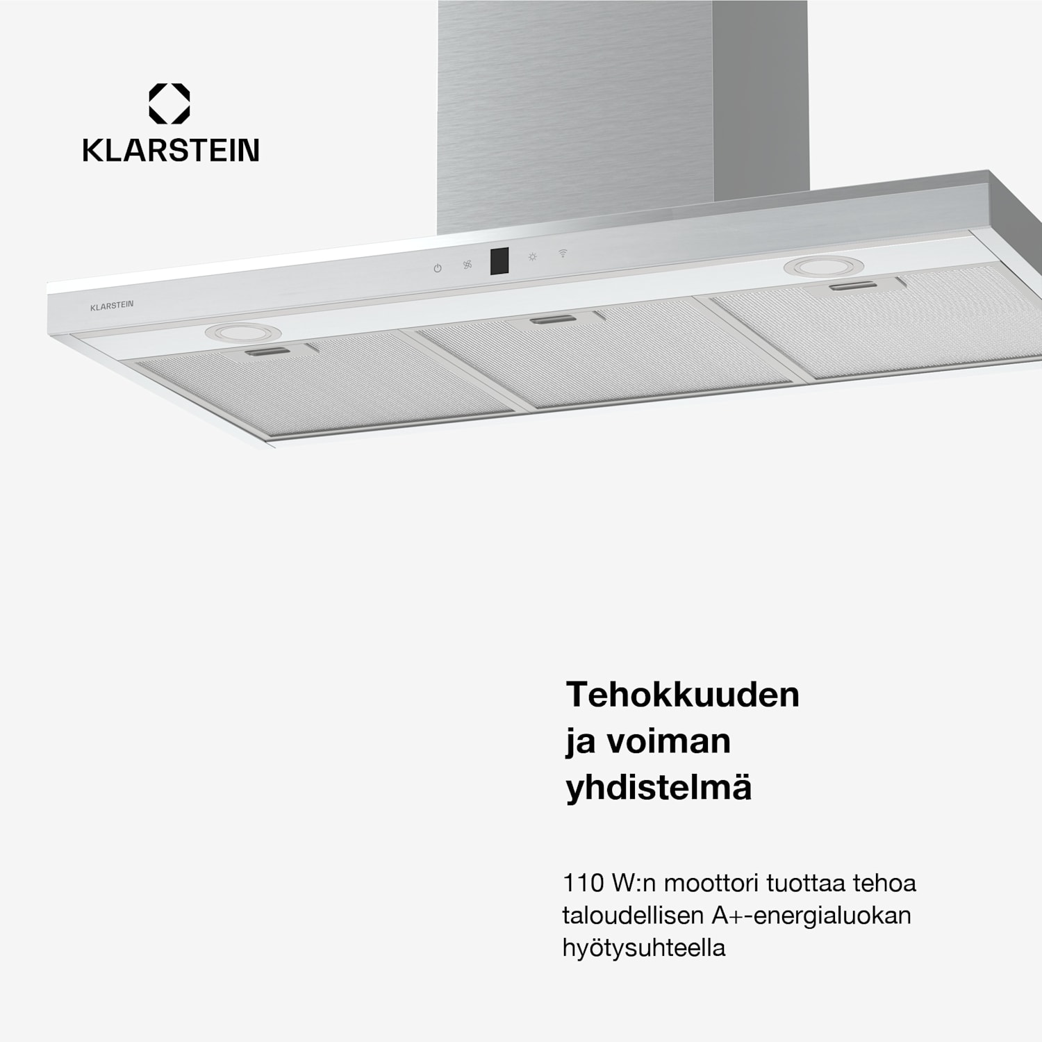 Auriana-liesituuletin | tunnelmavalo | 700 m³/h | WiFi | kosketus | LED 90 cm