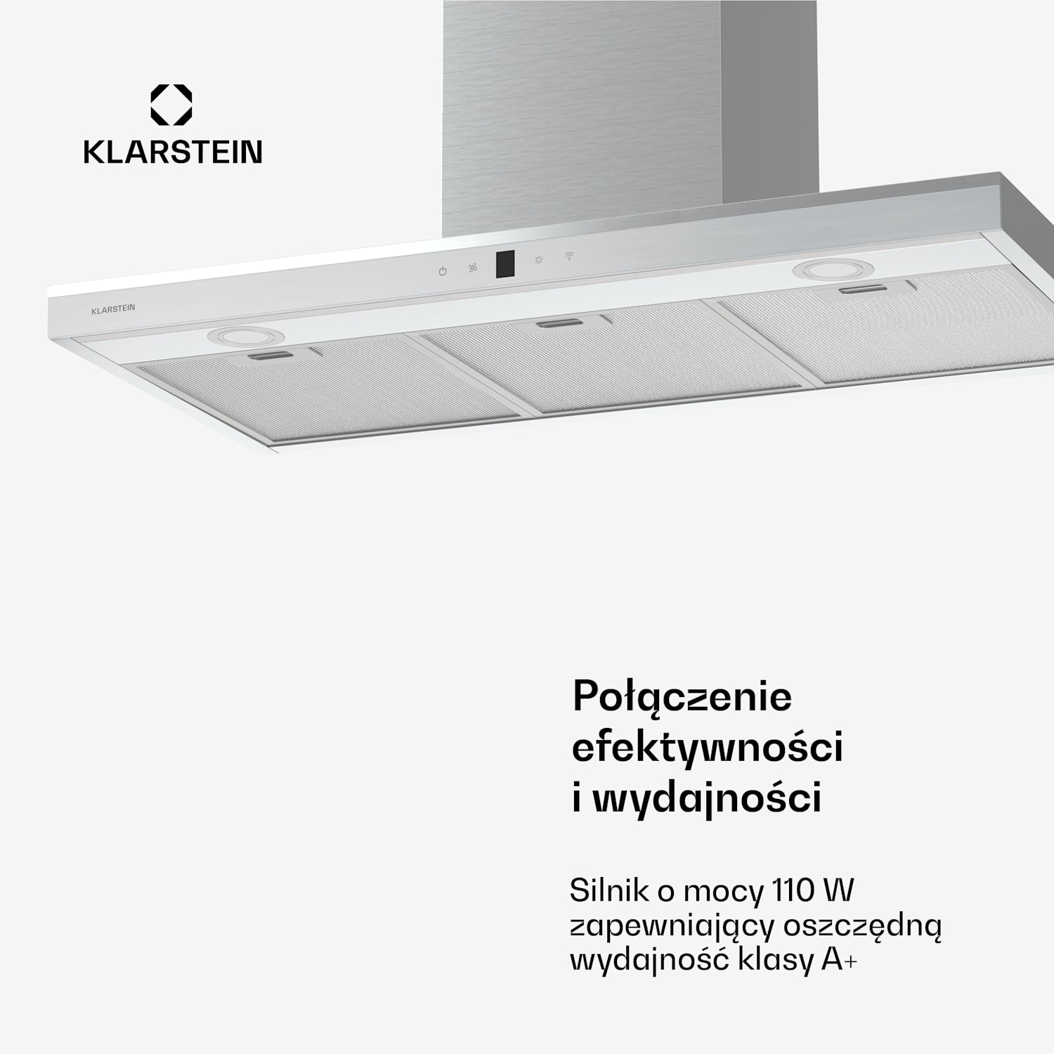 Auriana okap kuchenny, oświetlenie ambientowe, 700 m³/h, Wi-Fi, panel dotykowy, LED 