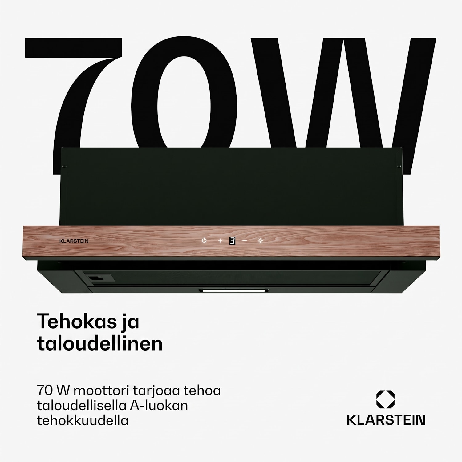 ZenFusion-liesituuletin | 323 m³/h ilmavirta | energiatehokkuusluokka A | ilmanpoisto/kiertoilma | 3 porrasta | hiljainen 60 cm | Musta