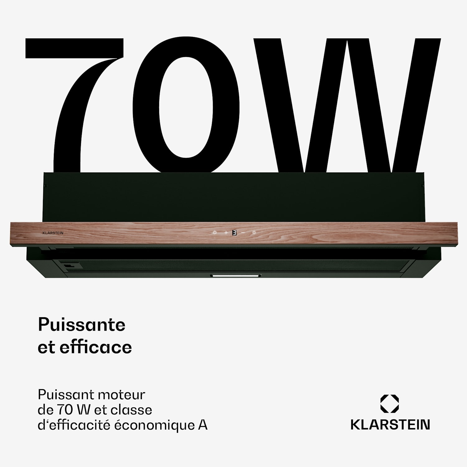 ZenFusion afzuigkap | 400 m³/h luchtdebiet | EEK A | afvoer/circulatie | 3 standen | zacht 90 cm | Zwart