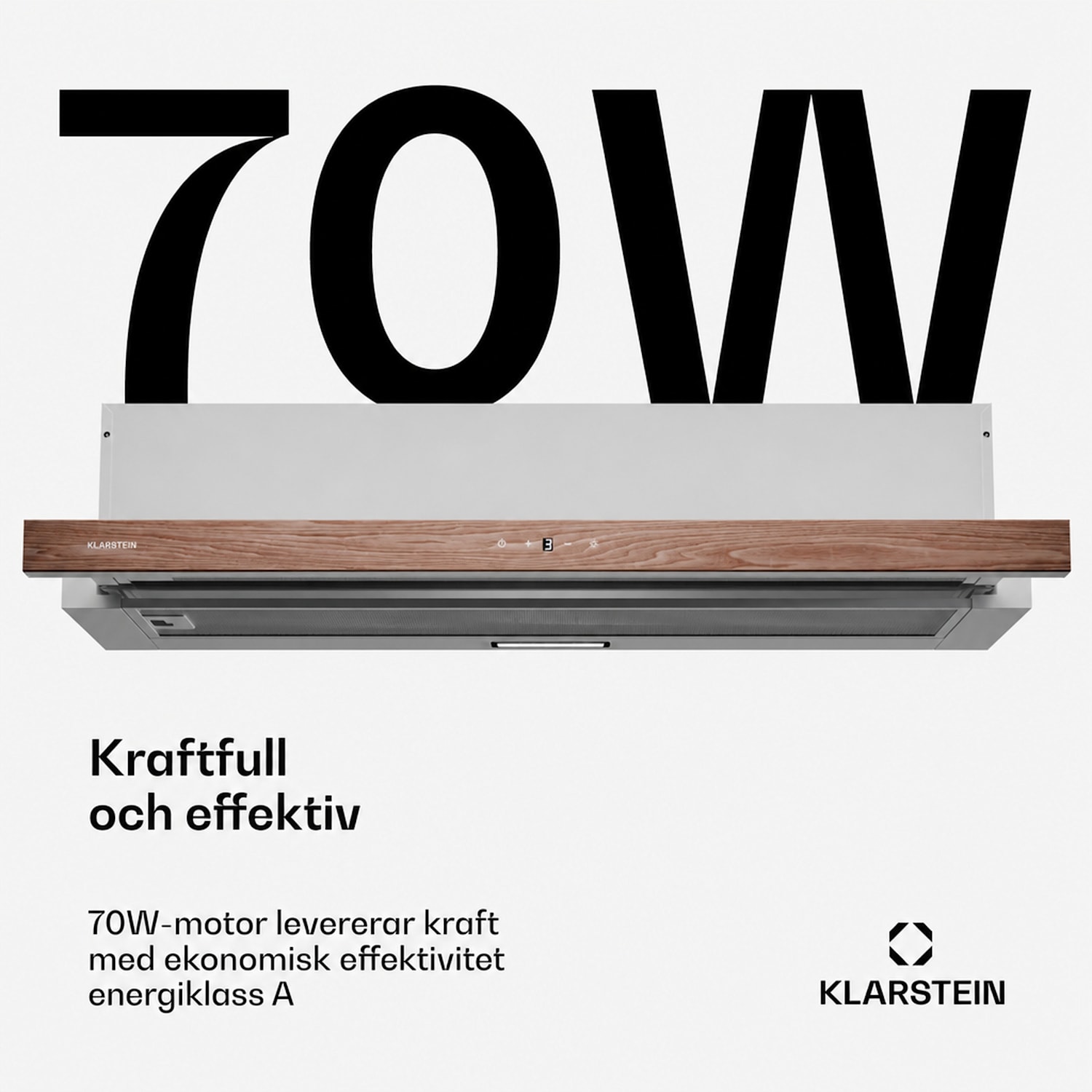 ZenFusion köksfläkt | 400 m³/h luftflöde | EEK A | Friluft/resirkulation | 3 hastighetssteg | tystgående 90 cm | Vit