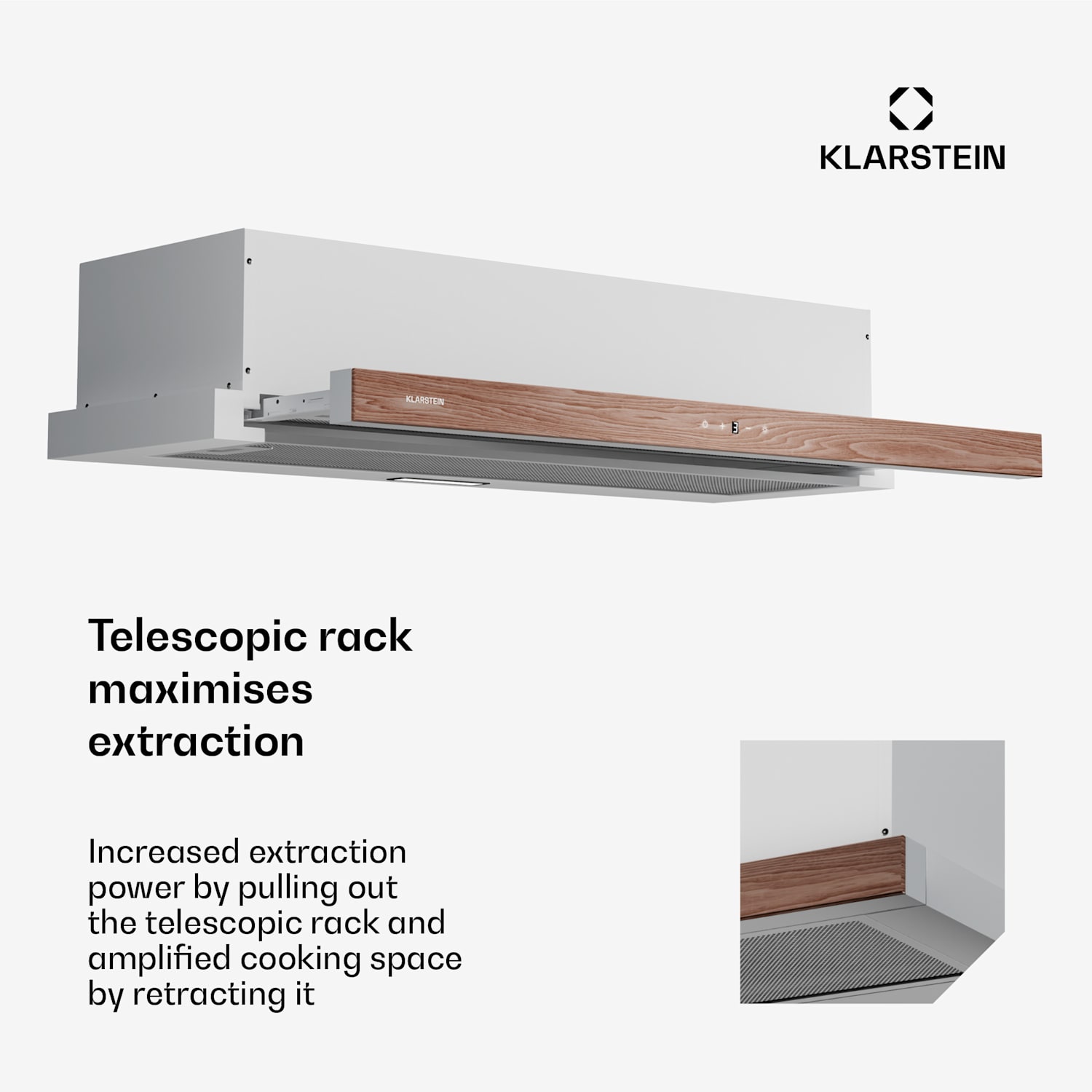 ZenFusion-liesituuletin | 400 m³/h ilmavirta | energiatehokkuusluokka A | ilmanpoisto/kiertoilma | 3 porrasta | hiljainen 90 cm | Valkoinen