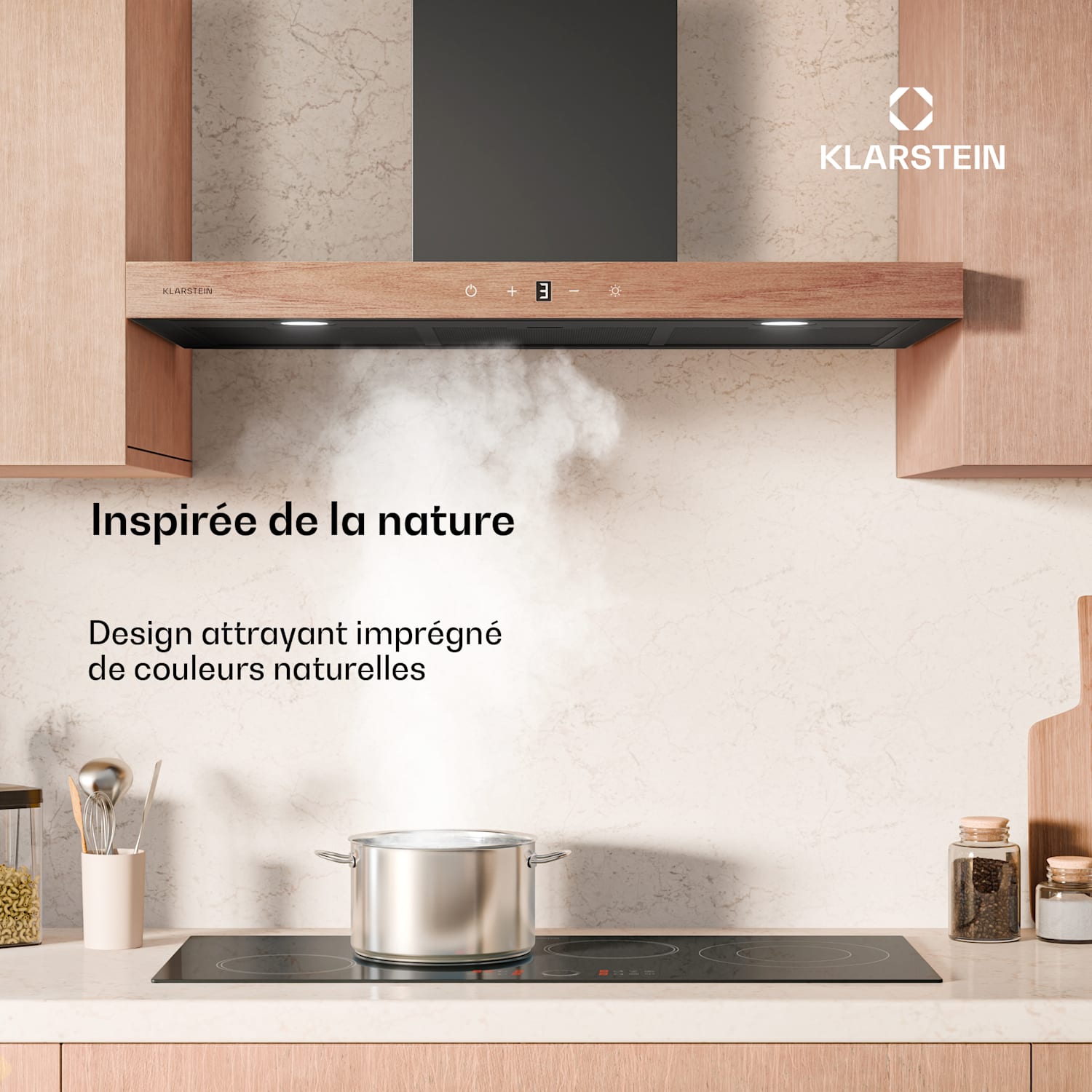 ZenFusion T afzuigkap | 881,6 m³/h | A++ | 210 W DC | 47 dB | afvoerlucht/recirculatie 90 cm | Zwart