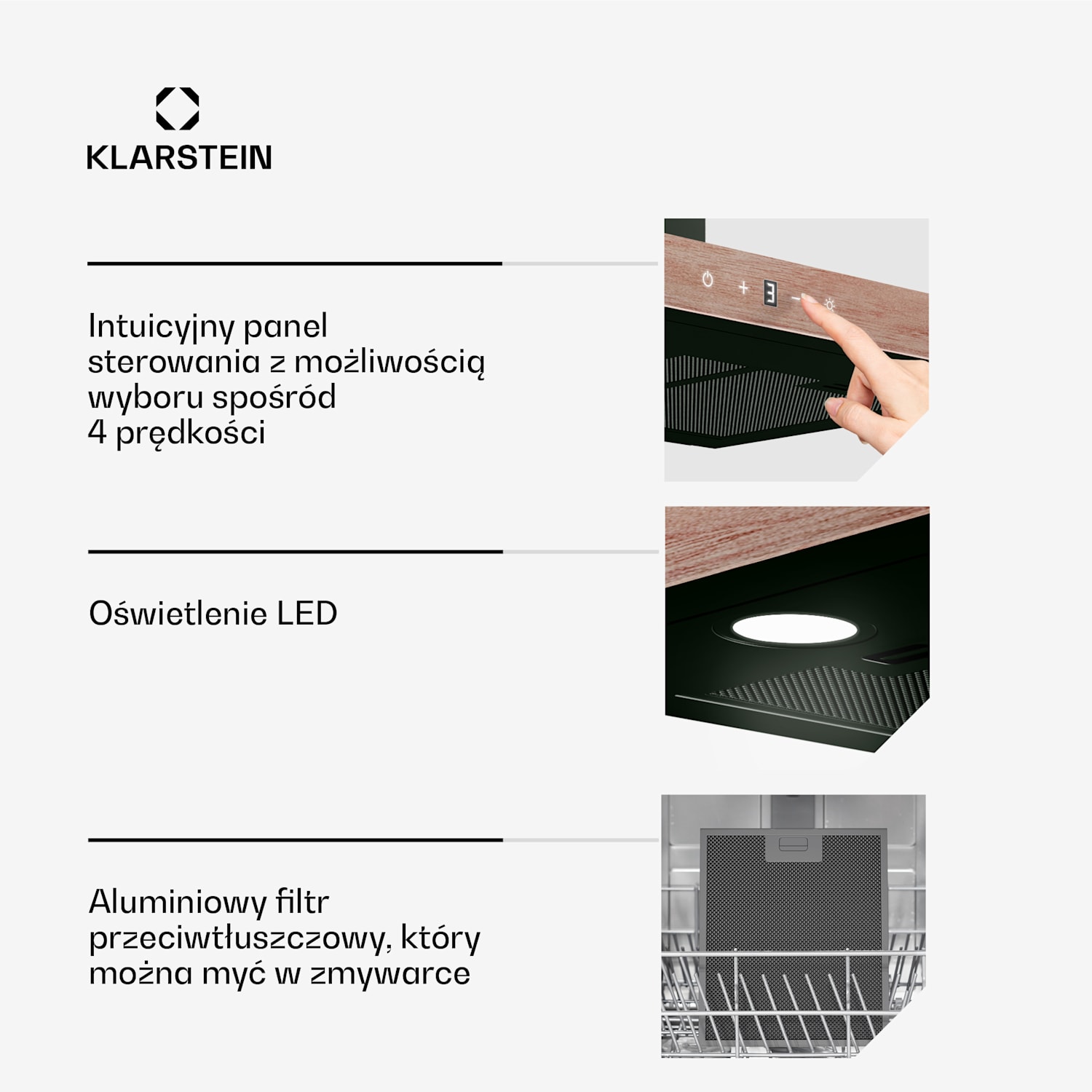 ZenFusion T okap kuchenny, 881,6 m³/h, A++, 210 W, 47 dB, wyciąg/pochłaniacz 90 cm | Czarny