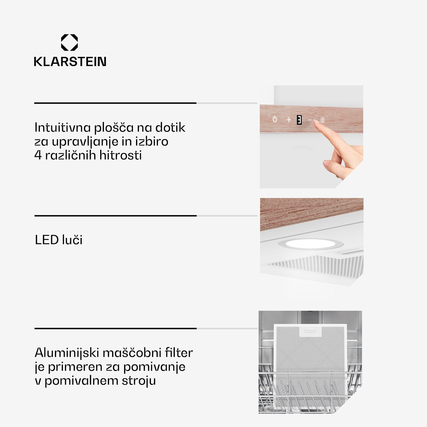 ZenFusion T kuhinjska napa, 881,6 m³/h, A++, 210 W DC, 47 dB 90 cm | Bela