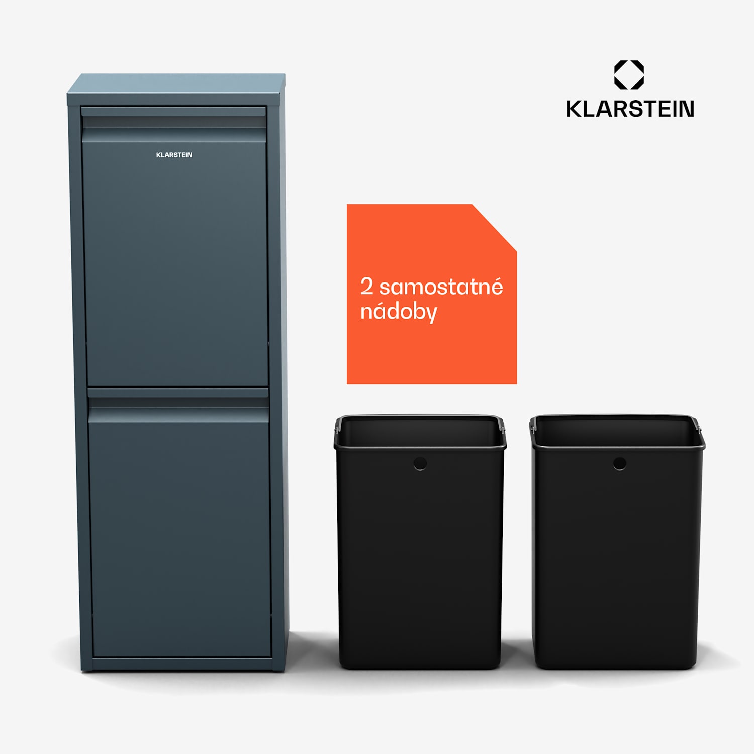 Ordnungshüter 2 koš na kuchyňský odpad 36 l 36 litrů | Antracit
