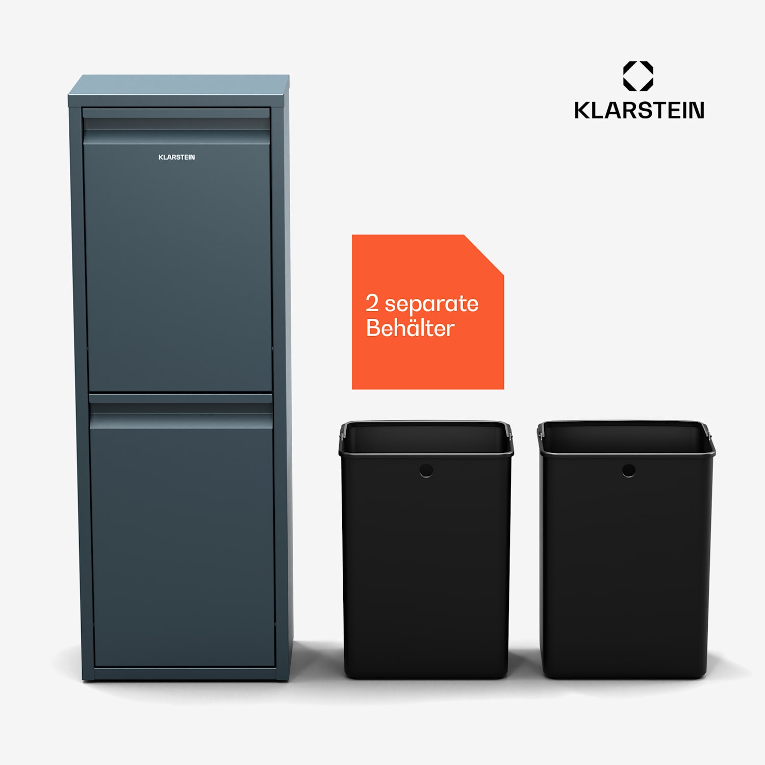 Ordnungshüter 2 - Cestino da cucina, 36L 36 Ltr | Antracite