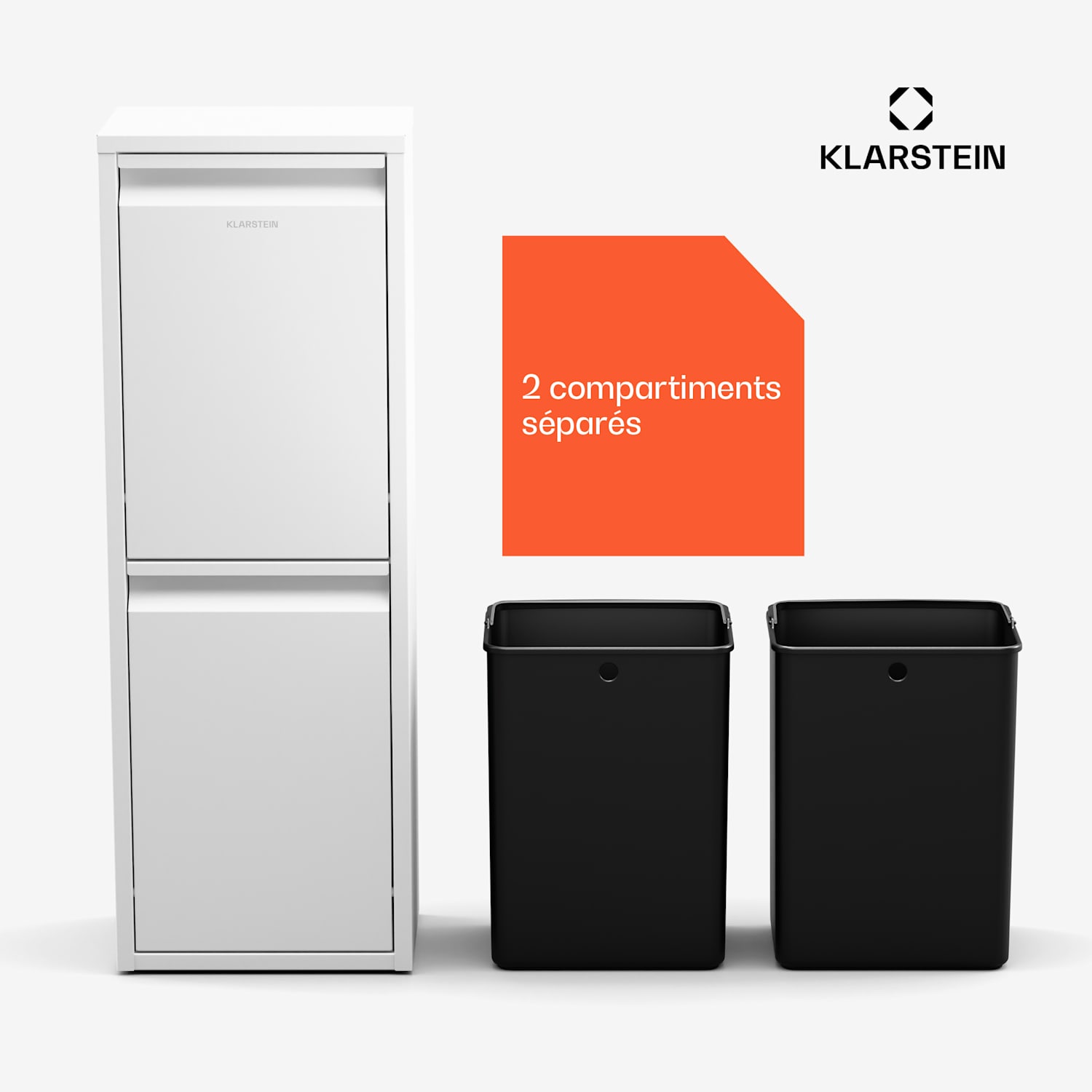 Ordnungshüter 2 recyclestation 36L 36 ltr | Wit