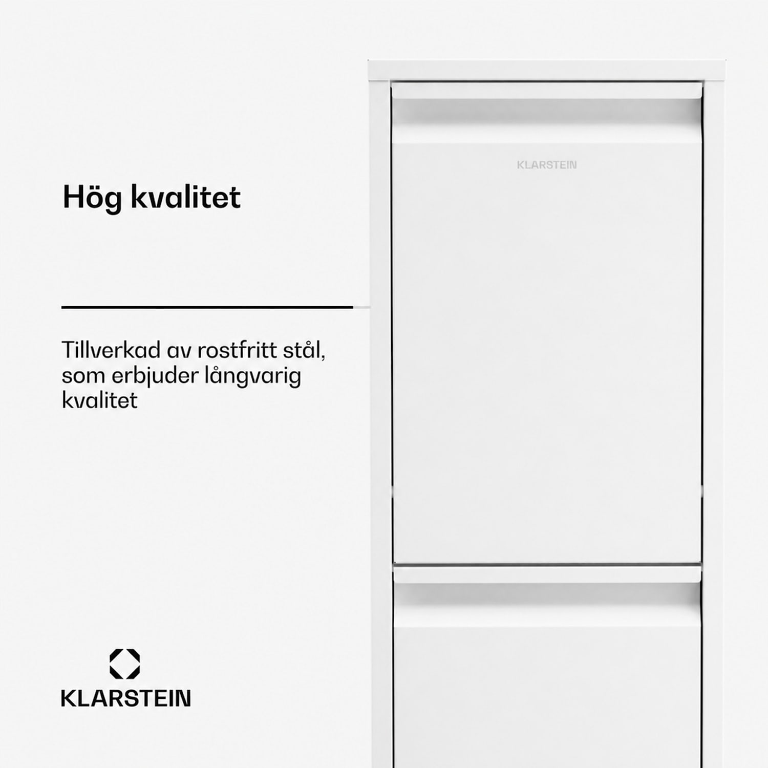 Ordnungshüter 2 kökssoptunna 36 liter 36 l | Vit