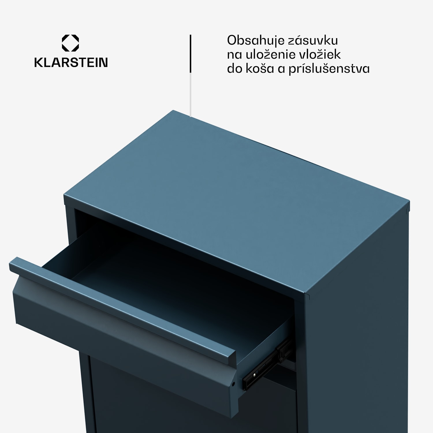 Ordnungshüter Koš na kuchynský odpad 50 L so zásuvkou 50 litrov | Antracit