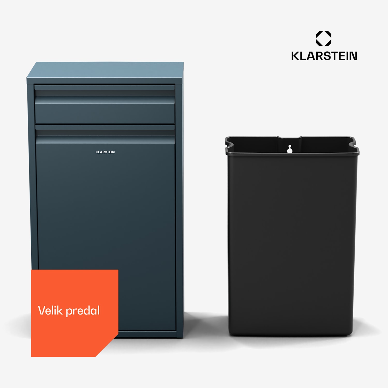 Ordnungshüter Koš za kuhinjske odpadke 50 L s predalom 50 litrov | Antracit