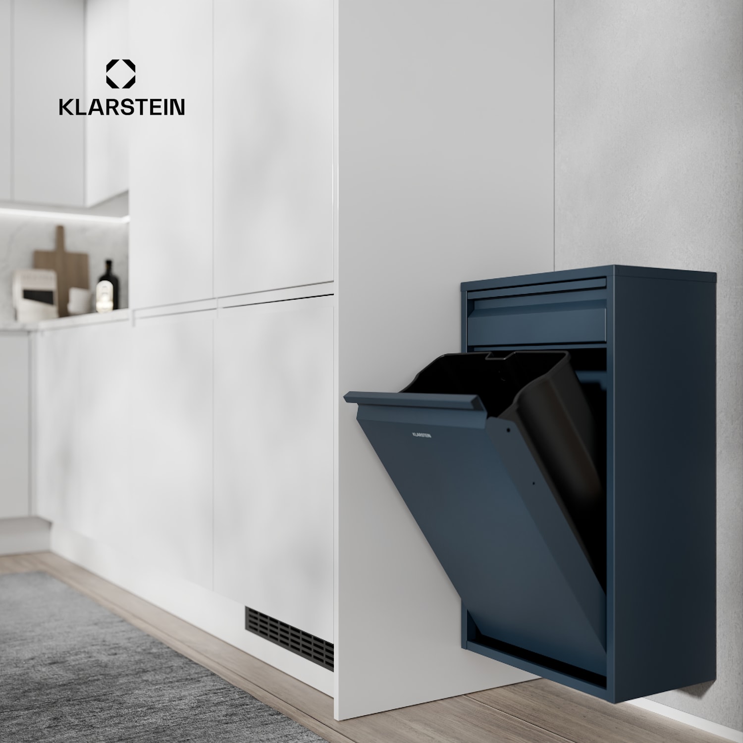 Ordnungshüter Koš za kuhinjske odpadke 50 L s predalom 50 litrov | Antracit