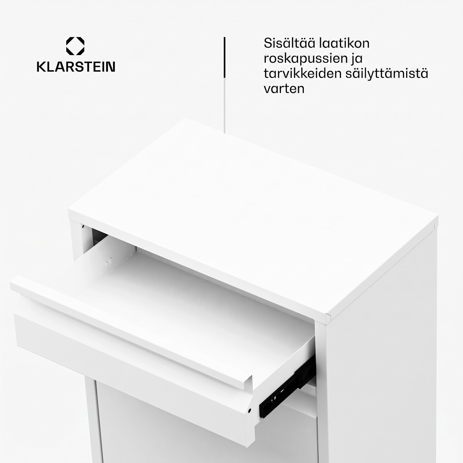 Ordnungshüter roska-astia 50 l vetolaatikolla 50 l | Valkoinen