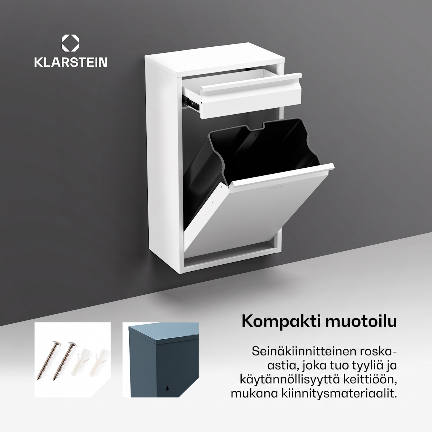 Ordnungshüter roska-astia 50 l vetolaatikolla 50 l | Valkoinen